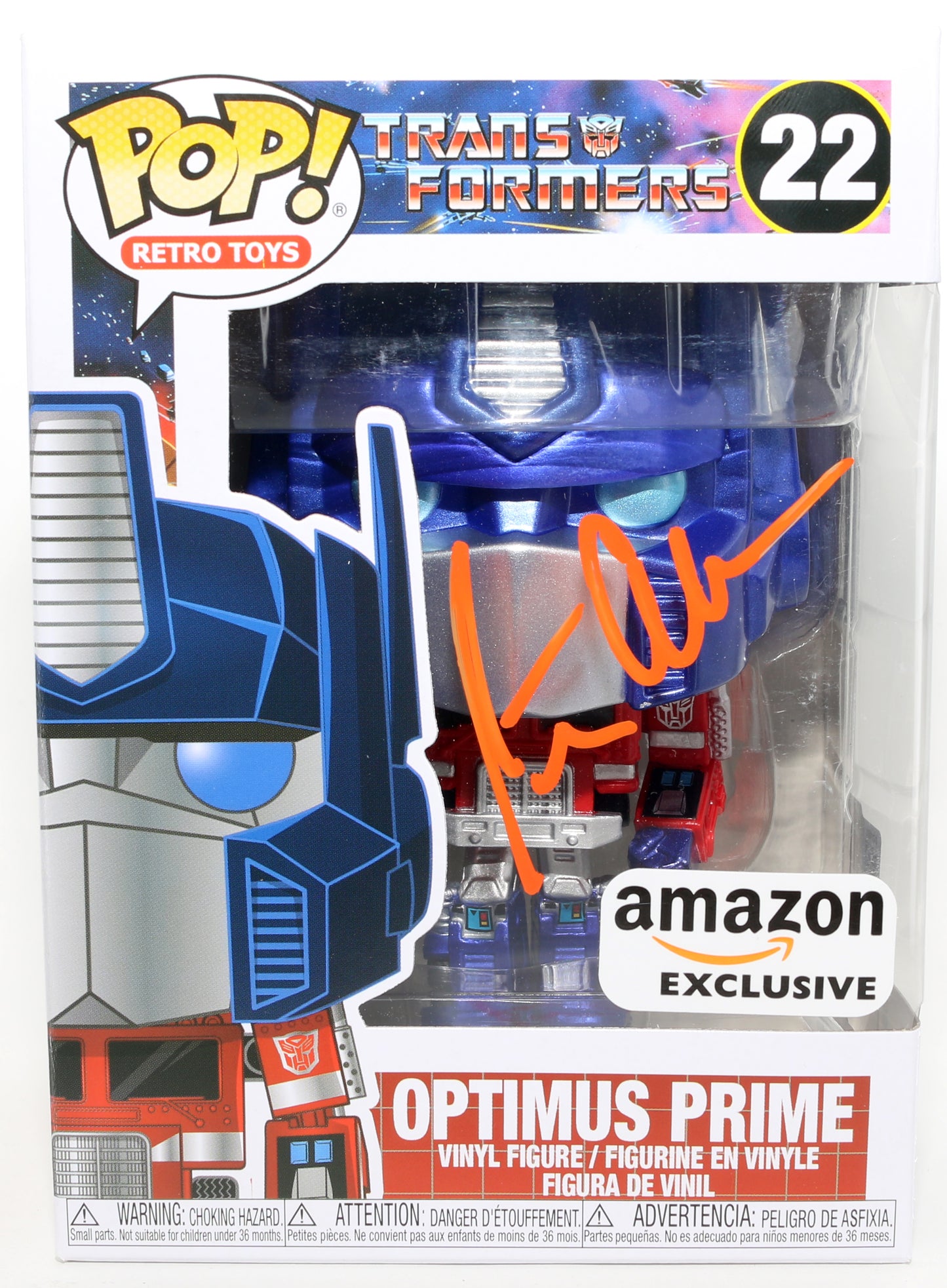 
                  
                    Peter Cullen as Optimus Prime in Transformers Amazon Exclusive (OC Celebrity Marketing) Signed Funko POP! #22
                  
                