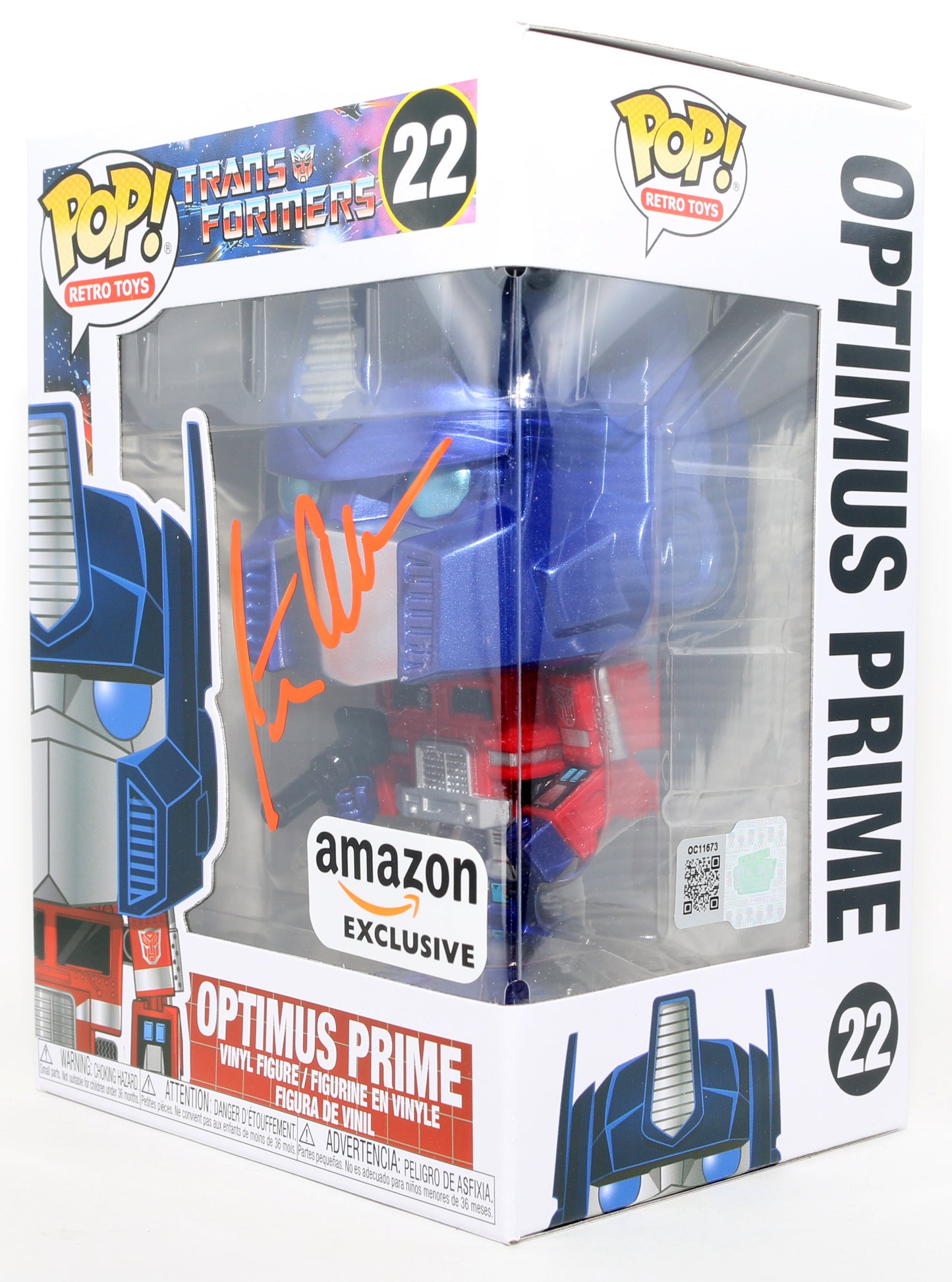 
                  
                    Peter Cullen as Optimus Prime in Transformers Amazon Exclusive (OC Celebrity Marketing) Signed Funko POP! #22
                  
                