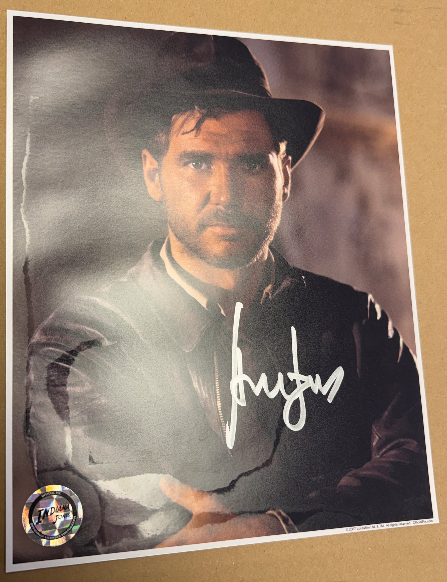 
                  
                    Harrison Ford as Indiana Jones in Indiana Jones & the Raiders of the Lost Ark (Official Pix / Beckett) Signed 8x10 Photo
                  
                