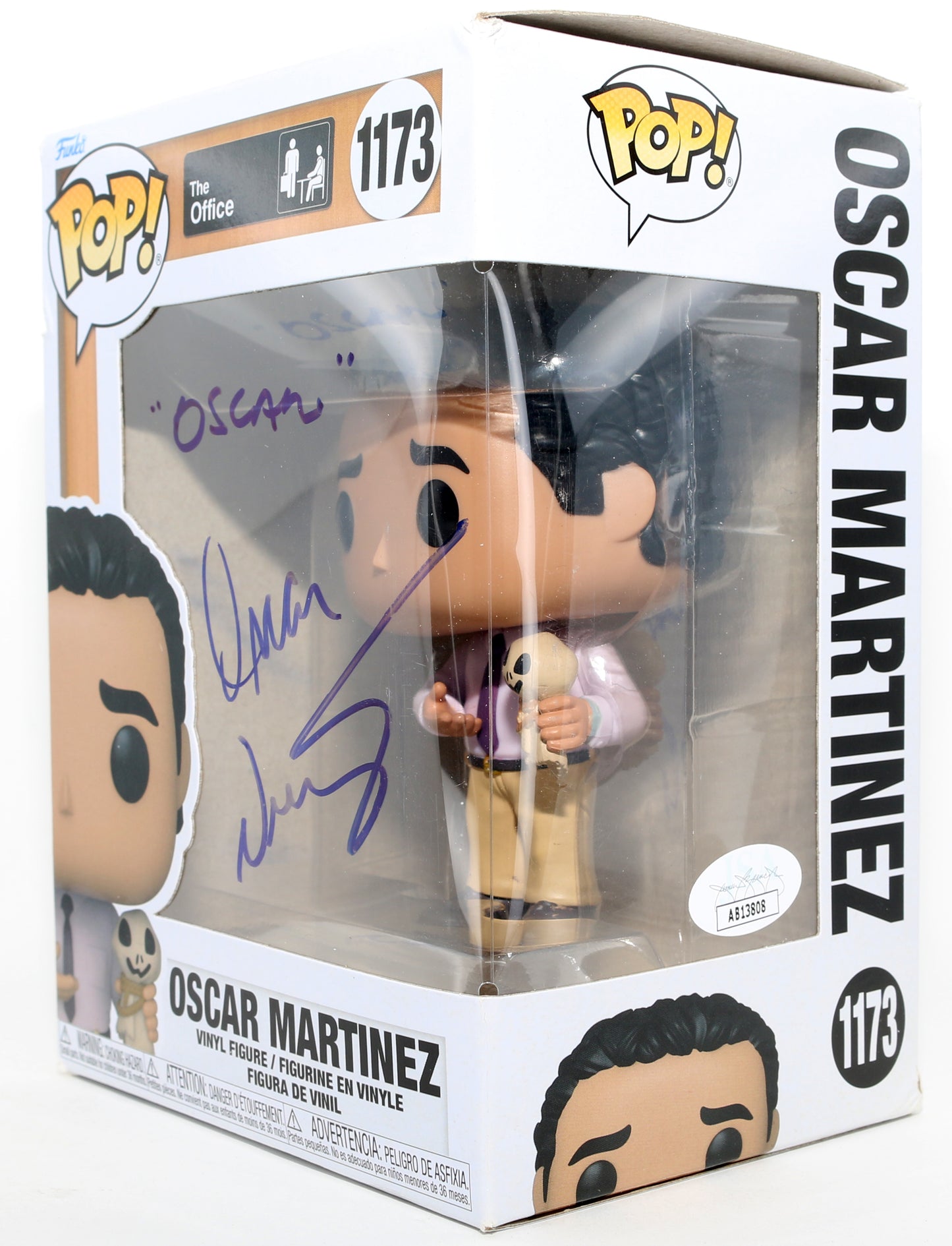 
                  
                    Oscar Nuñez as Oscar Martinez in The Office (JSA) Signed Funko POP! #1173 with Character Name
                  
                