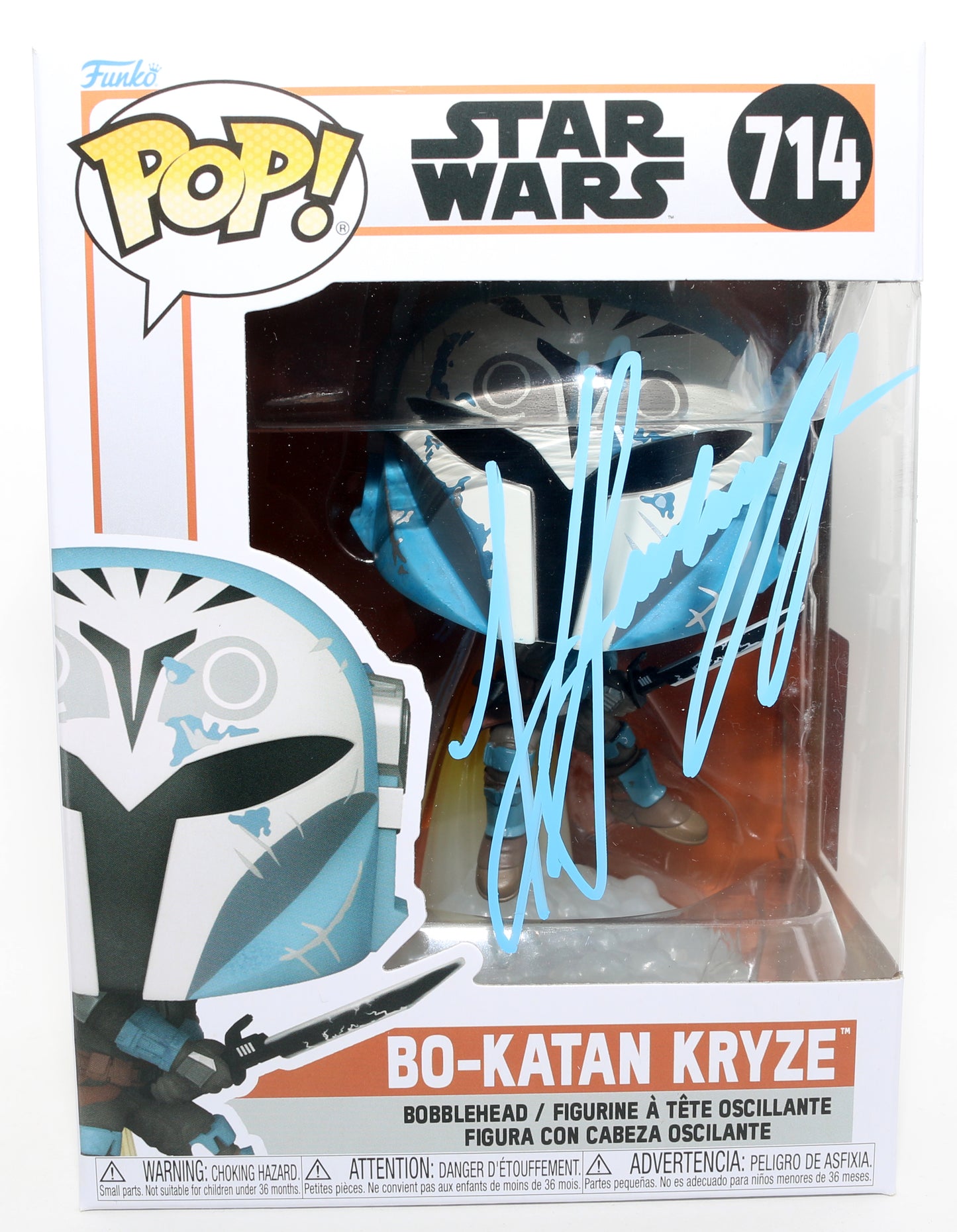 
                  
                    Katee Sackhoff as Bo-Katan Kryze in Star Wars: The Mandalorian Signed Funko POP! #714
                  
                