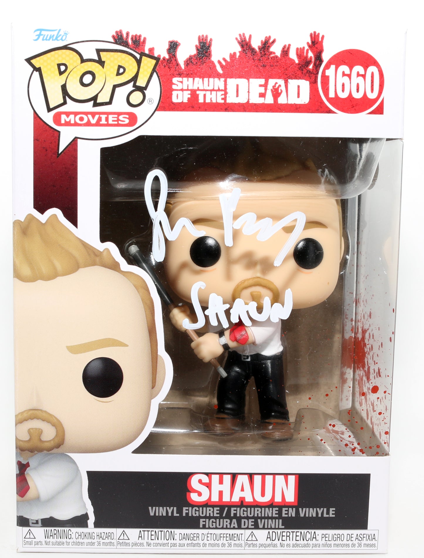 
                  
                    Simon Pegg as Shaun in Shaun of the Dead (JSA) Signed Funko POP! #1660 with Character Name
                  
                