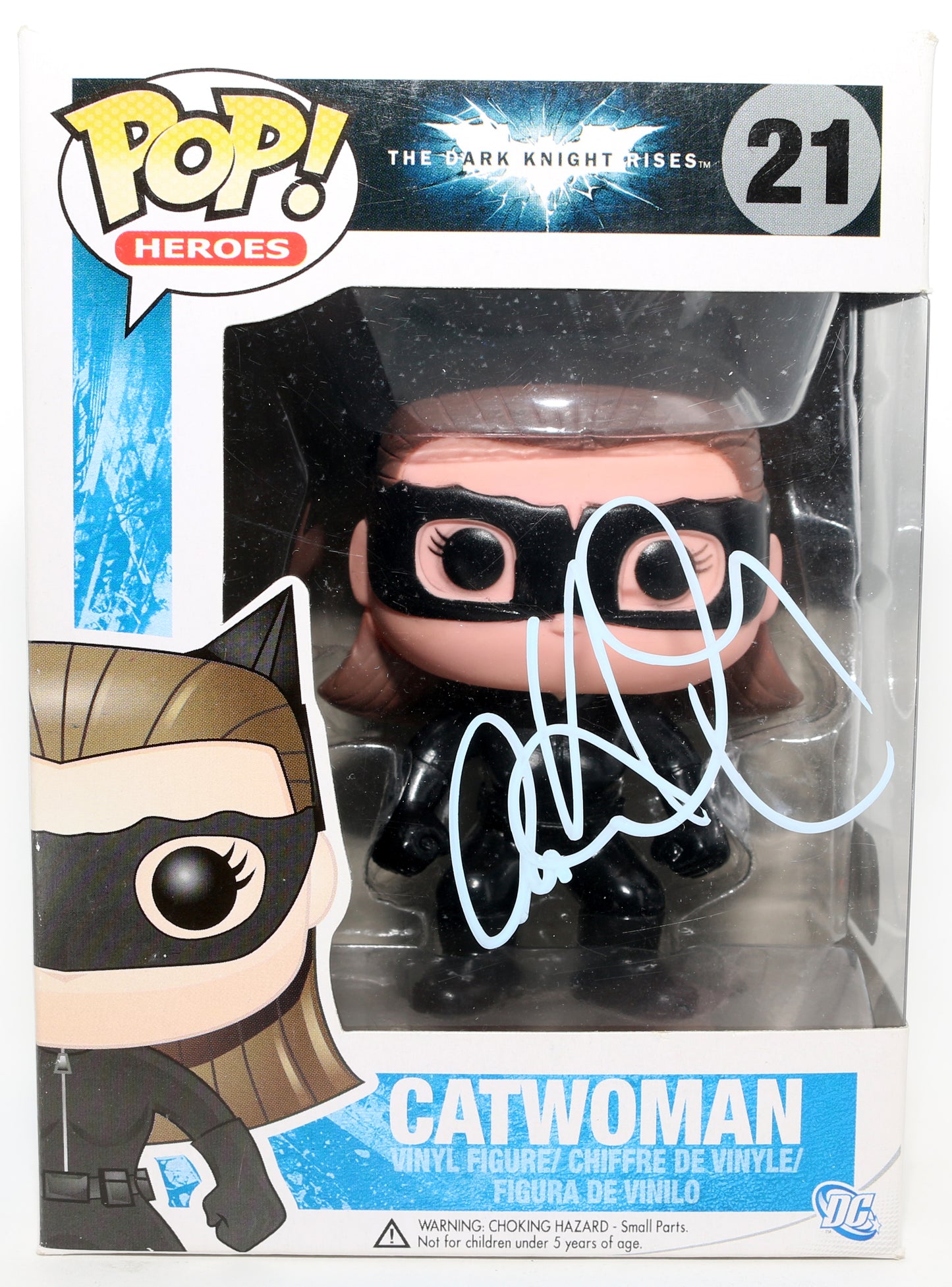 
                  
                    Anne Hathaway as Catwoman in The Dark Knight Rises (SWAU) Signed Funko POP! #21
                  
                