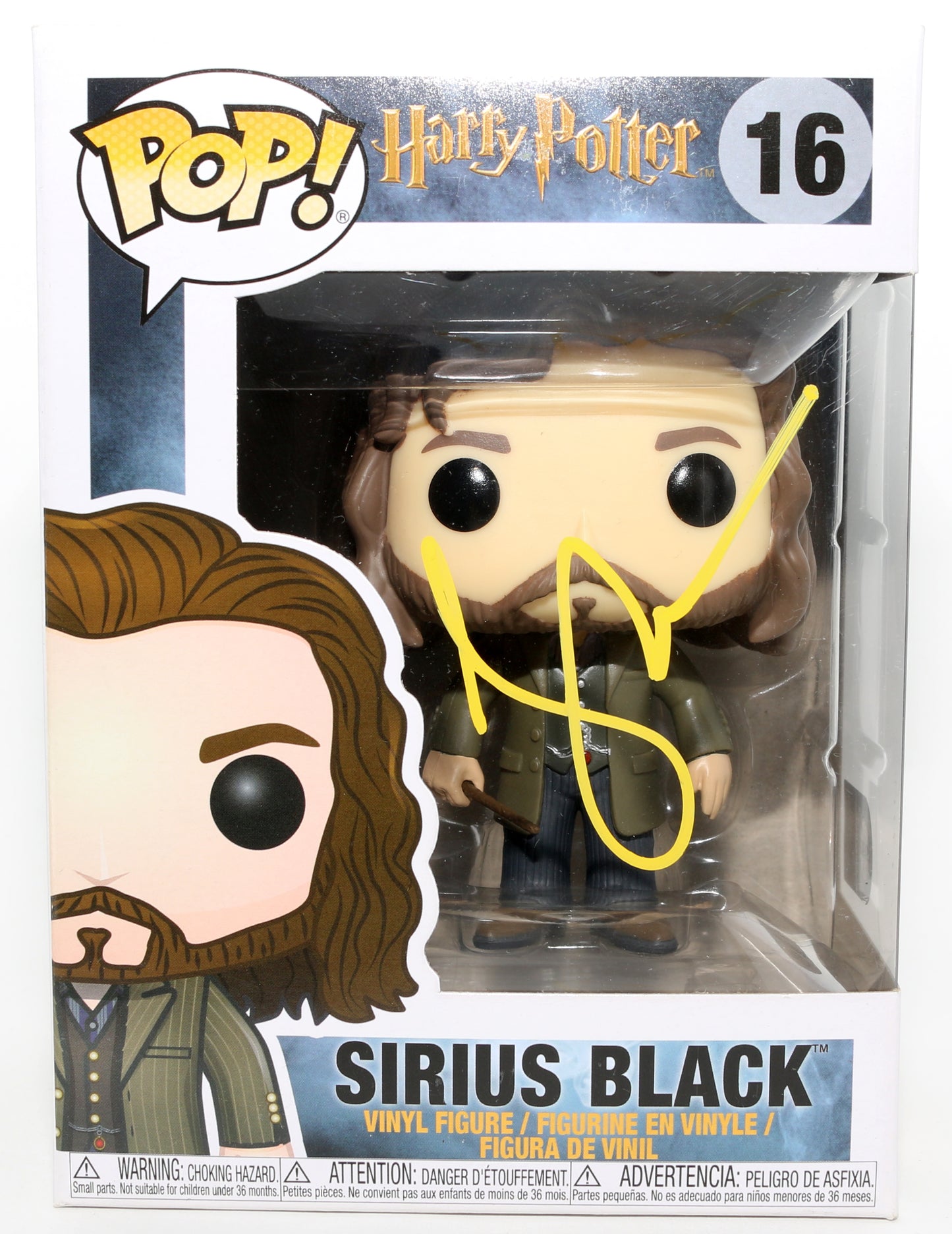 
                  
                    Gary Oldman as Sirius Black in Harry Potter & the Order of the Phoenix (SWAU) Signed Funko POP! #16
                  
                
