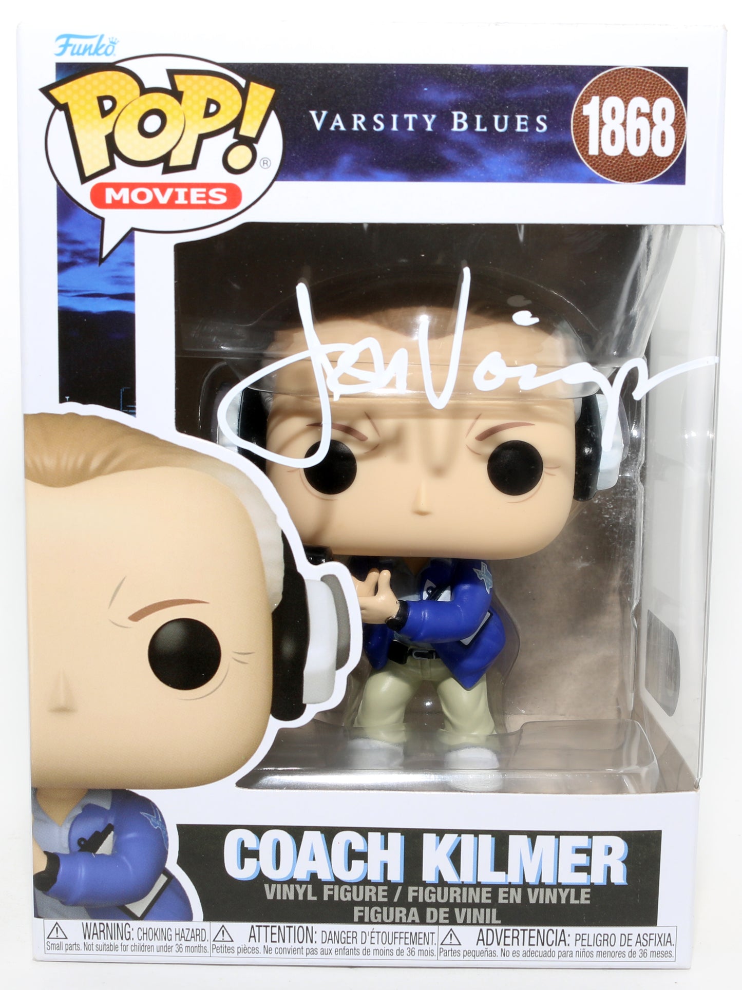 
                  
                    Jon Voight as Coach Bud Kilmer in Varsity Blues (SWAU) Signed Funko POP! #1868
                  
                