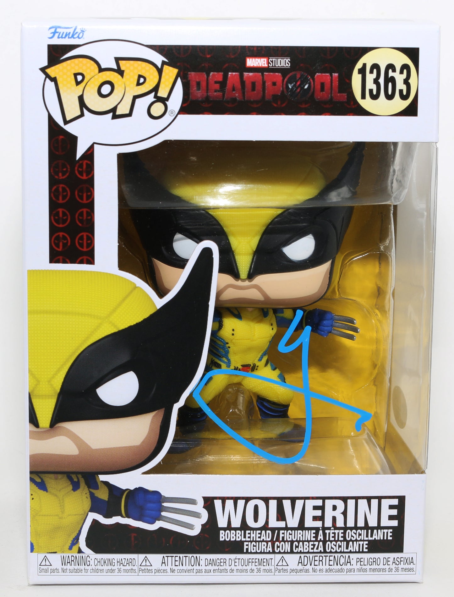 
                  
                    Hugh Jackman as Wolverine in Deadpool & Wolverine (JSA) Signed Funko POP! #1363
                  
                