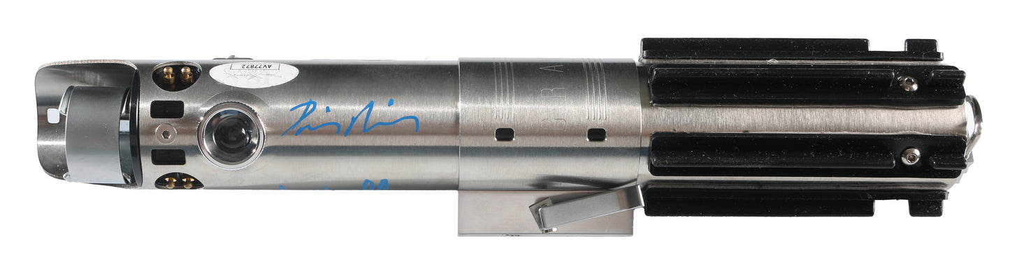 
                  
                    Star Wars Prop Replica Lightsaber (Beckett Witnessed / JSA) Signed by Mark Hamill, Hayden Christensen, & Daisy Ridley
                  
                