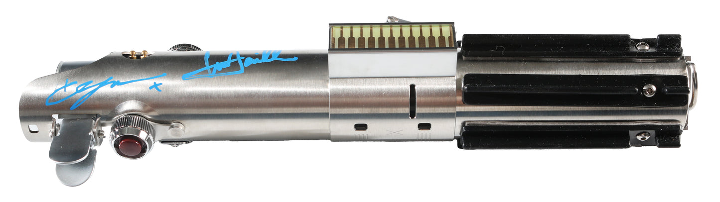 
                  
                    Star Wars Prop Replica Lightsaber (Beckett Witnessed / JSA) Signed by Mark Hamill, Hayden Christensen, & Daisy Ridley
                  
                