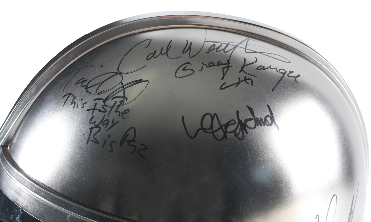 
                  
                    Star Wars: The Mandalorian Hasbro Black Series Prop Replica Helmet Cast Signed by Pedro Pascal, Dave Filoni with Grogu Original Art Sketch, Jon Favreau, Carl Weathers, Ming-Na Wen, Emily Swallow, Omid Abtahi, Katee Sackhoff, Bill Burr, Doug Chiang, & More
                  
                