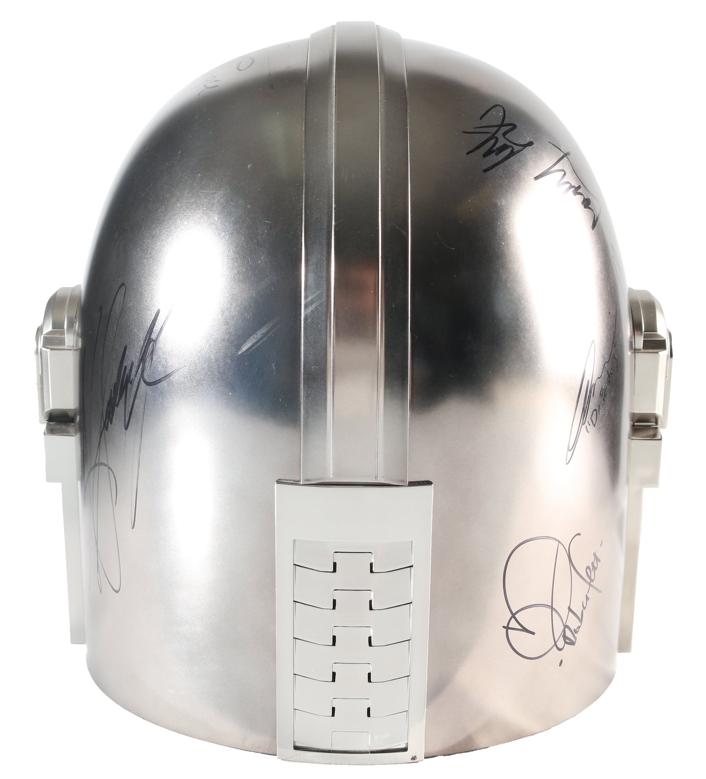 
                  
                    Star Wars: The Mandalorian Hasbro Black Series Prop Replica Helmet Cast Signed by Pedro Pascal, Dave Filoni with Grogu Original Art Sketch, Jon Favreau, Carl Weathers, Ming-Na Wen, Emily Swallow, Omid Abtahi, Katee Sackhoff, Bill Burr, Doug Chiang, & More
                  
                
