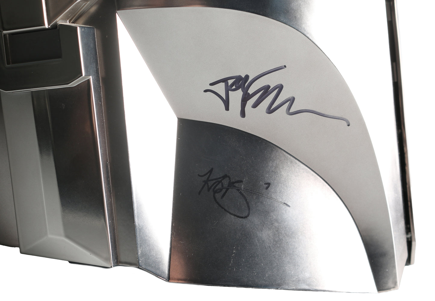 
                  
                    Star Wars: The Mandalorian Hasbro Black Series Prop Replica Helmet Cast Signed by Pedro Pascal, Dave Filoni with Grogu Original Art Sketch, Jon Favreau, Carl Weathers, Ming-Na Wen, Emily Swallow, Omid Abtahi, Katee Sackhoff, Bill Burr, Doug Chiang, & More
                  
                