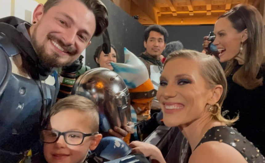 
                  
                    Star Wars: The Mandalorian Hasbro Black Series Prop Replica Helmet Cast Signed by Pedro Pascal, Dave Filoni with Grogu Original Art Sketch, Jon Favreau, Carl Weathers, Ming-Na Wen, Emily Swallow, Omid Abtahi, Katee Sackhoff, Bill Burr, Doug Chiang, & More
                  
                