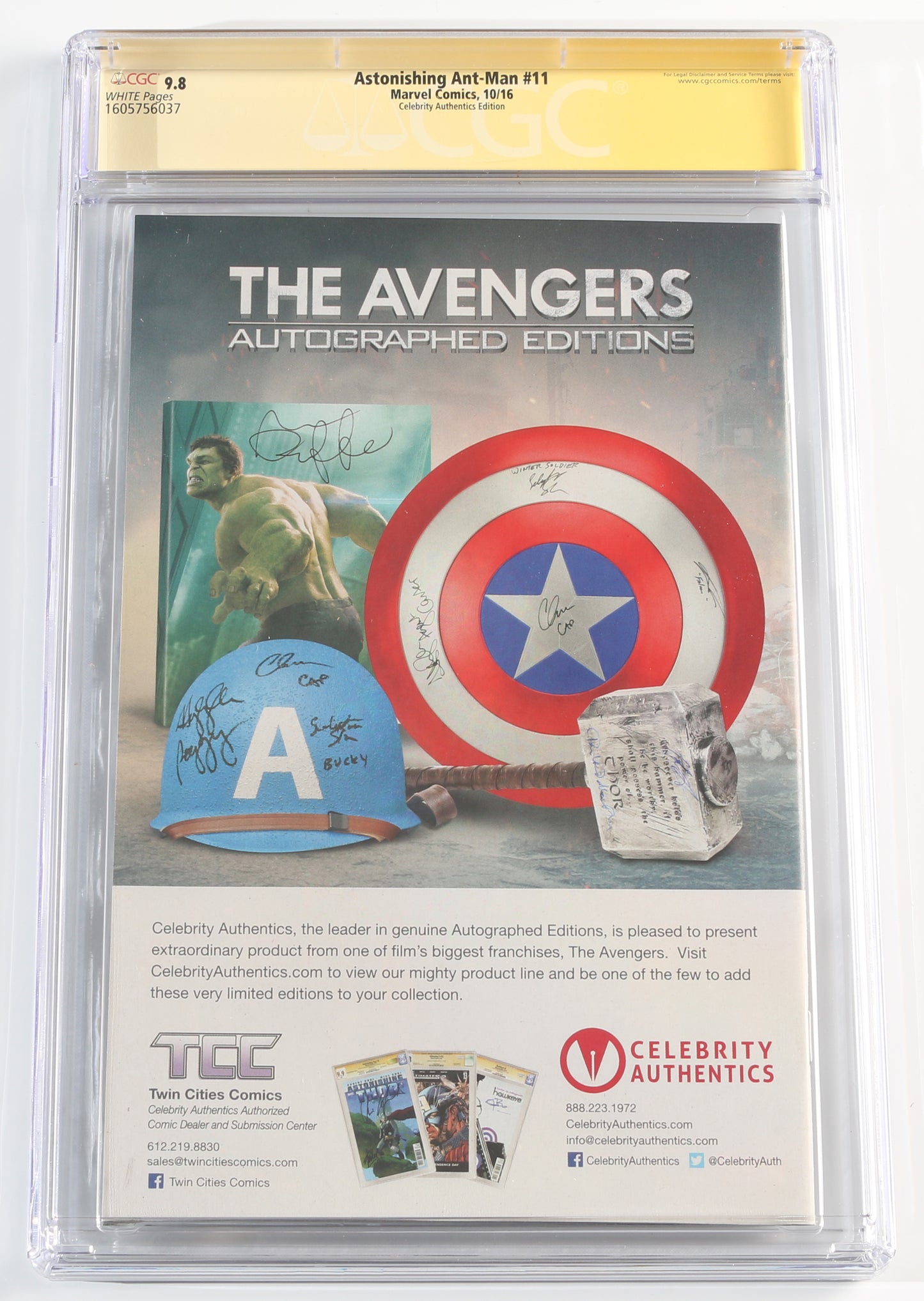
                  
                    Astonishing Ant-Man #11 - Paul Rudd as Ant-Man in Ant-Man (Celebrity Authentics / CGC Signature Series 9.8) 2016
                  
                