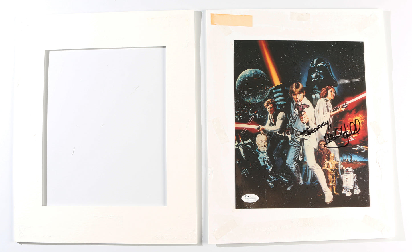 
                  
                    Mark Hamill as Luke Skywalker in Star Wars: A New Hope (JSA) Signed Matted 8x10 Photo
                  
                