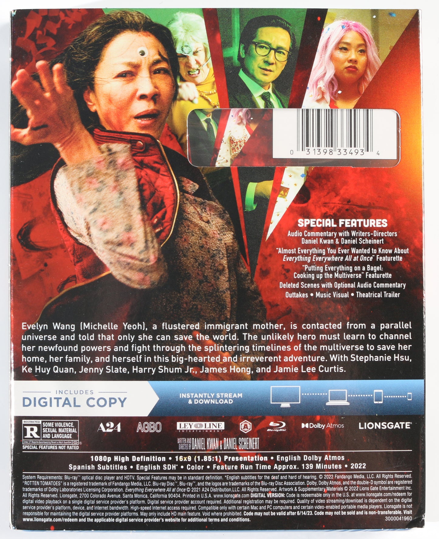 
                  
                    Daniel Scheinert & Daniel Kwan Directors of Everything Everywhere All At Once Signed Blu-ray Cover
                  
                