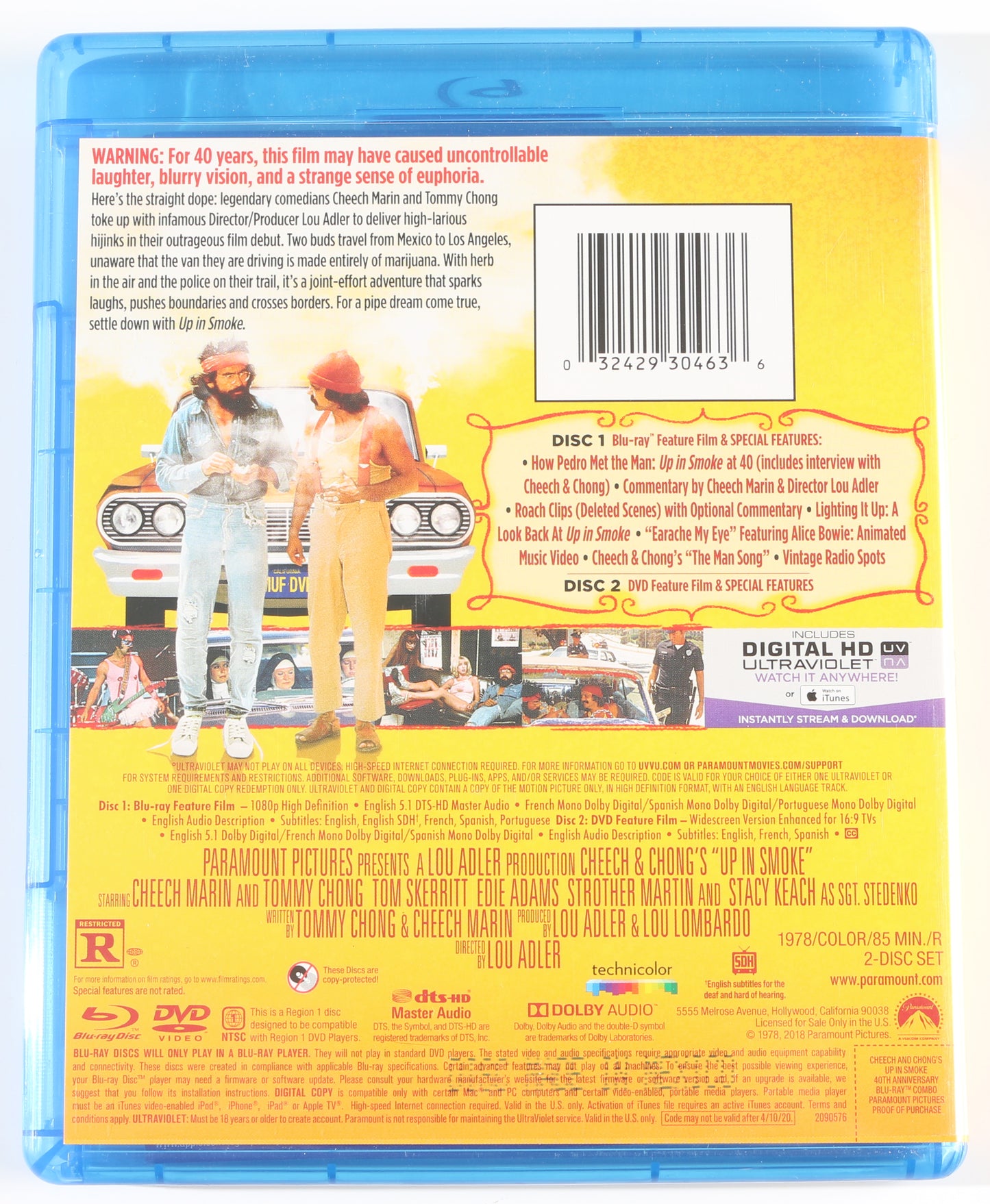 
                  
                    Cheech Marin as Pedro de Pacas in Cheech & Chong's Up in Smoke Signed Blu-Ray Cover
                  
                