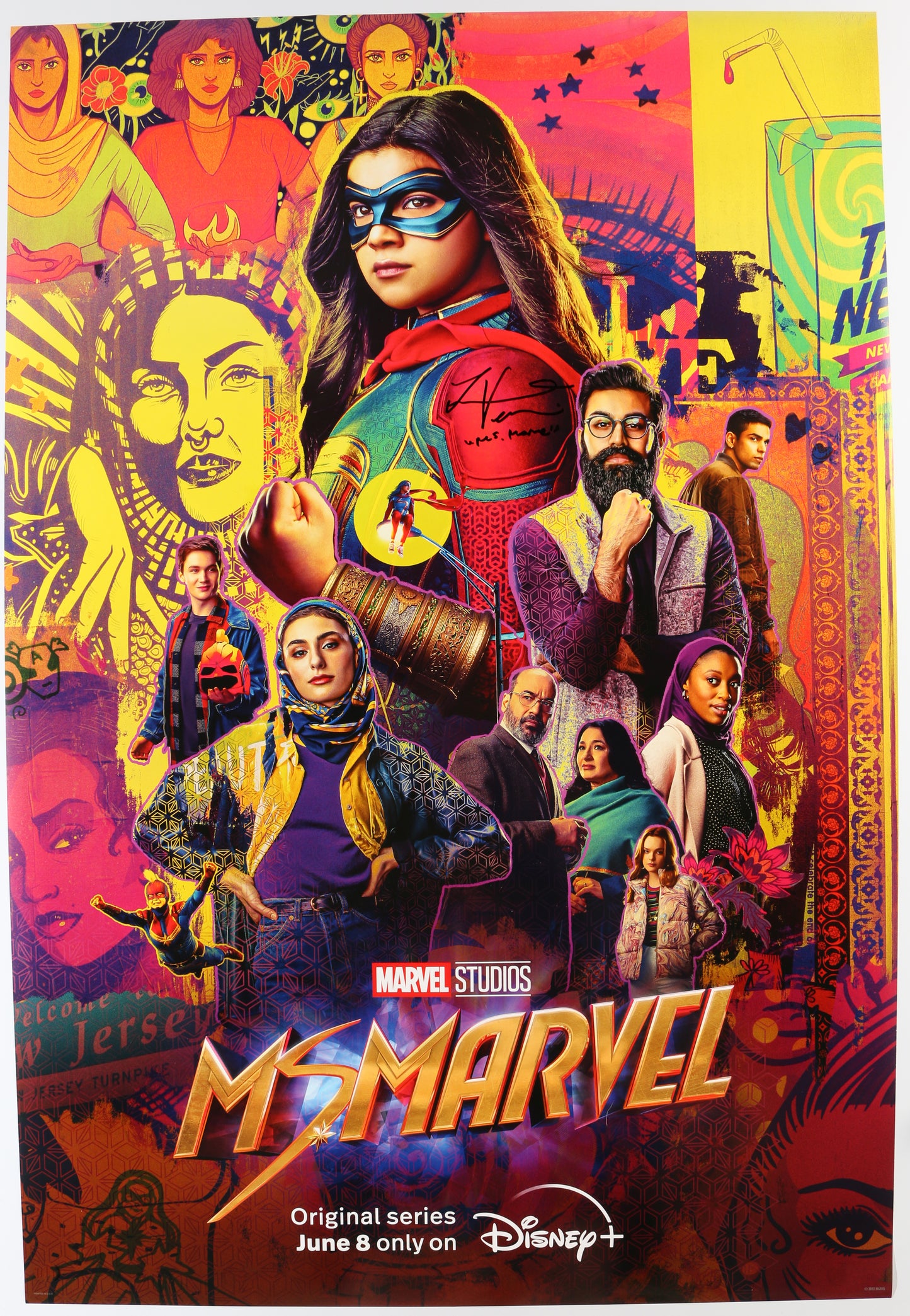 
                  
                    Iman Vellani as Ms. Marvel in Ms. Marvel Signed 27x40 Poster with Character Name
                  
                