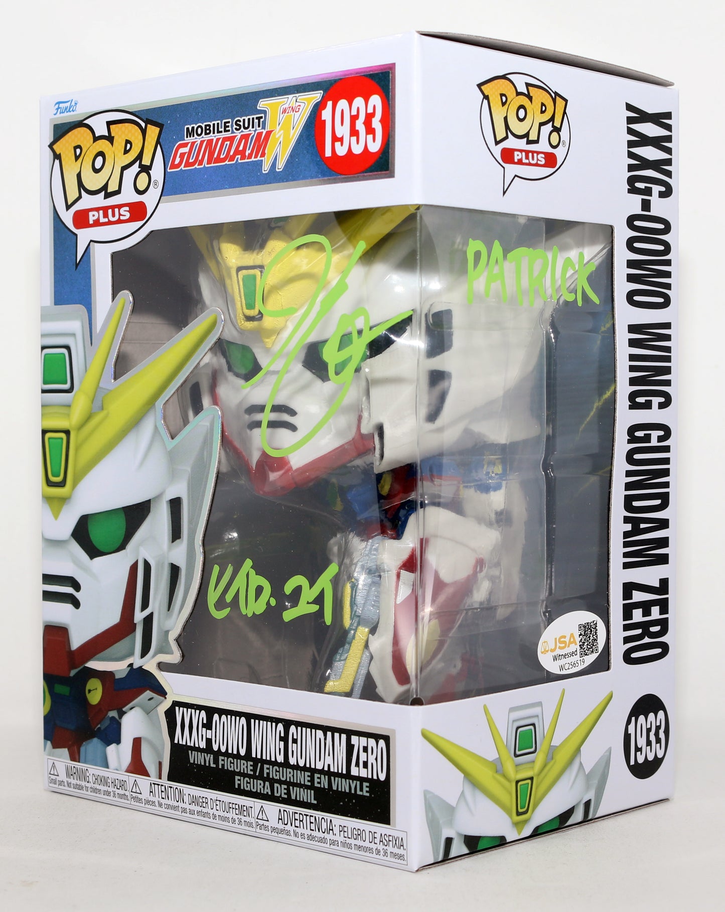 
                  
                    Hikaru Midorikawa as Heero Yuy in Mobile Suit Gundam Wing (JSA) Signed Funko POP! #1933 with Japanese Character Name
                  
                