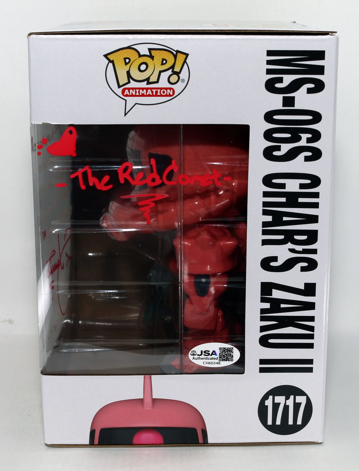 
                  
                    Keith Silverstein as Char Aznable in Mobile Suit Gundam: The Origin (JSA) Signed Oversized Funko POP! #1717 with Character Name & Quote
                  
                