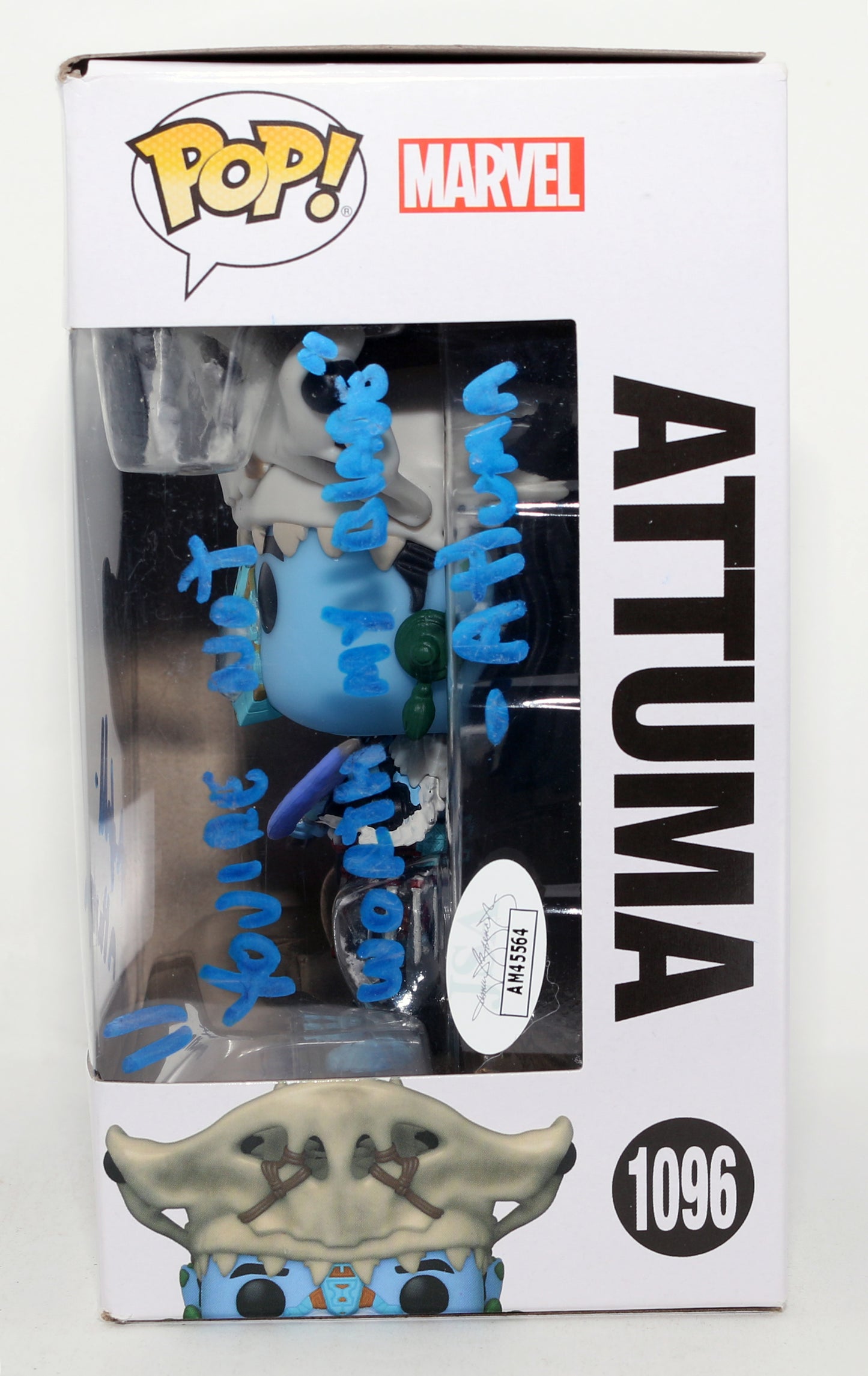 
                  
                    Alex Livinalli as Attuma in Black Panther: Wakanda Forever (JSA) Signed Funko POP! #1096 with Character Name & Quote
                  
                