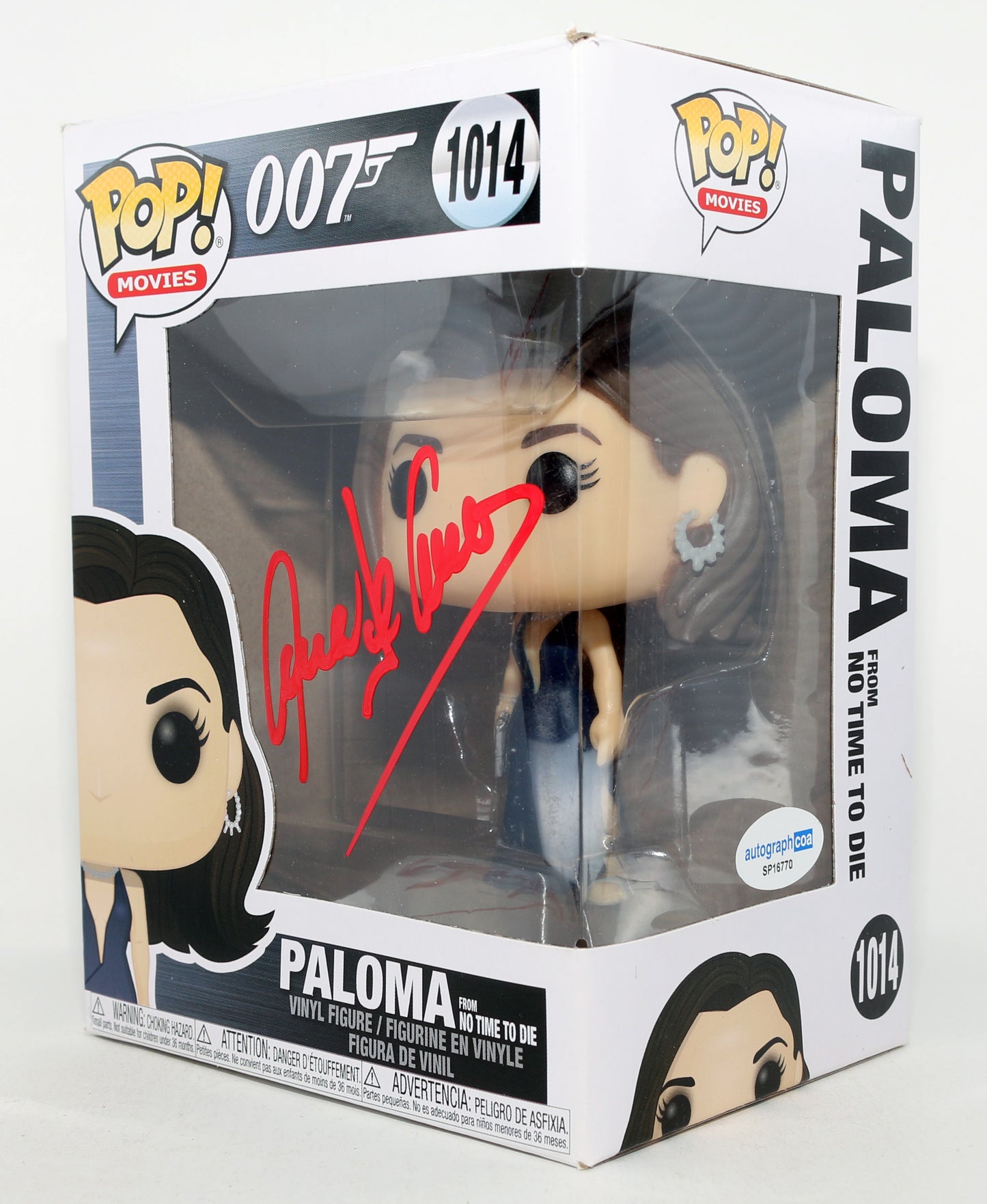 
                  
                    Ana de Armas as Paloma in James Bond 007: No Time to Die Signed Funko POP! #1014
                  
                