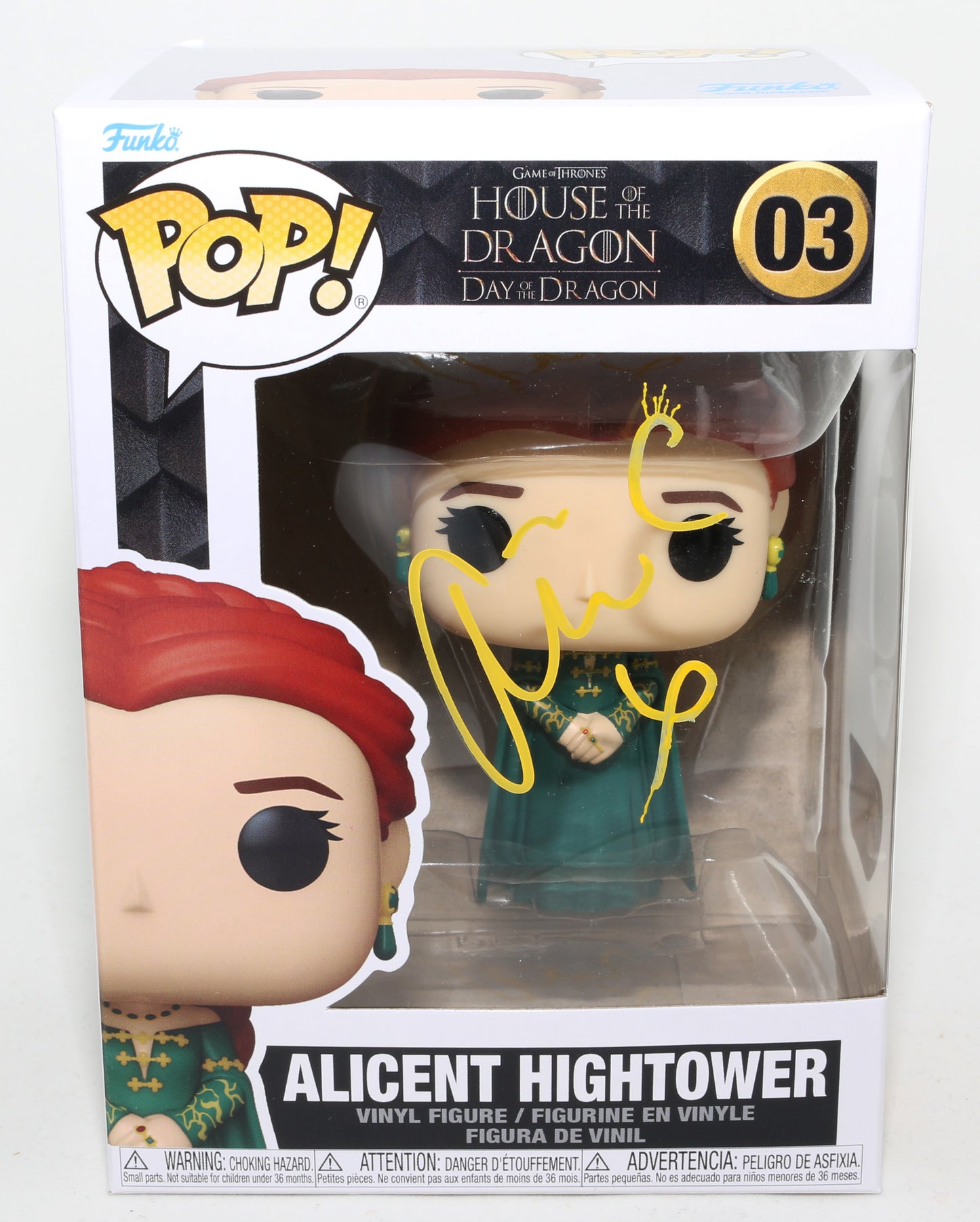 
                  
                    Olivia Cooke as Alicent Hightower in House of the Dragon (SWAU) Signed Funko POP! #03
                  
                