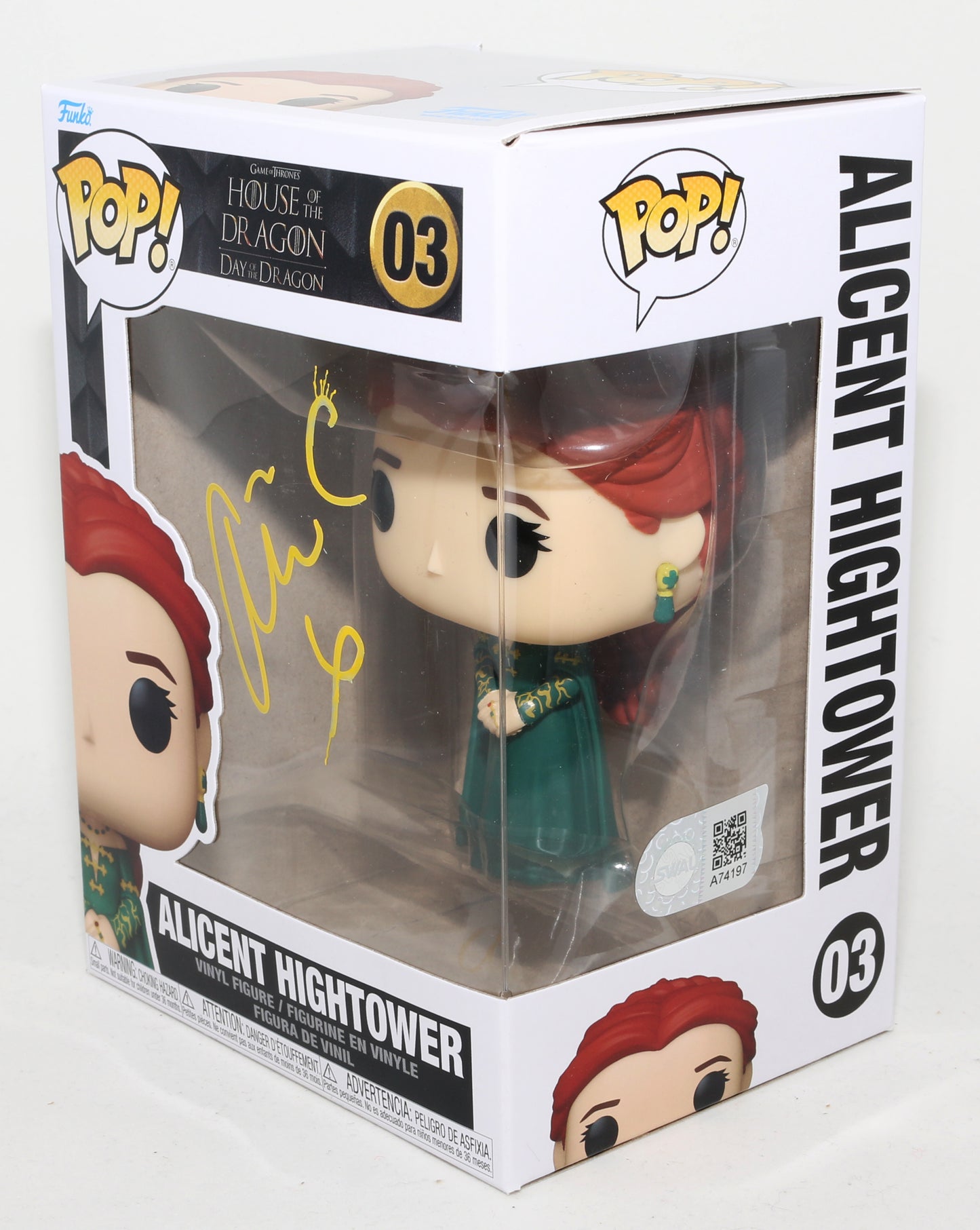 
                  
                    Olivia Cooke as Alicent Hightower in House of the Dragon (SWAU) Signed Funko POP! #03
                  
                