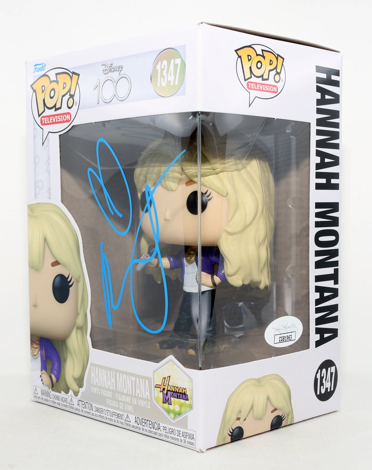 
                  
                    Miley Cyrus as Hannah Montana in Disney's Hannah Montana (JSA) Signed Funko POP! #1347
                  
                