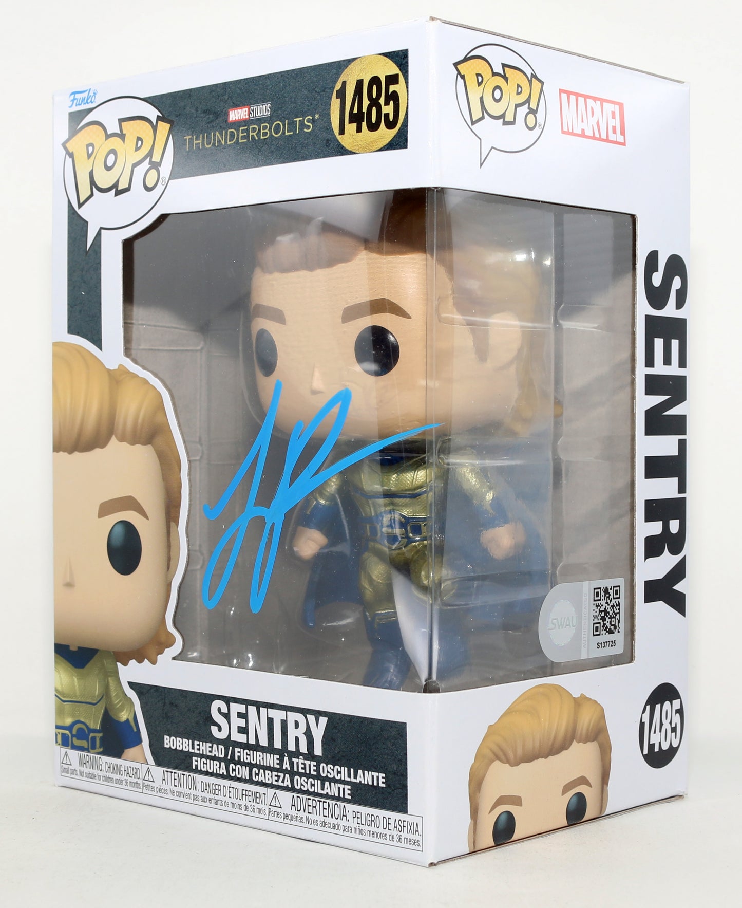 
                  
                    Lewis Pullman as Sentry in Thunderbolts* / The New Avengers (SWAU) Signed Funko POP! #1485
                  
                