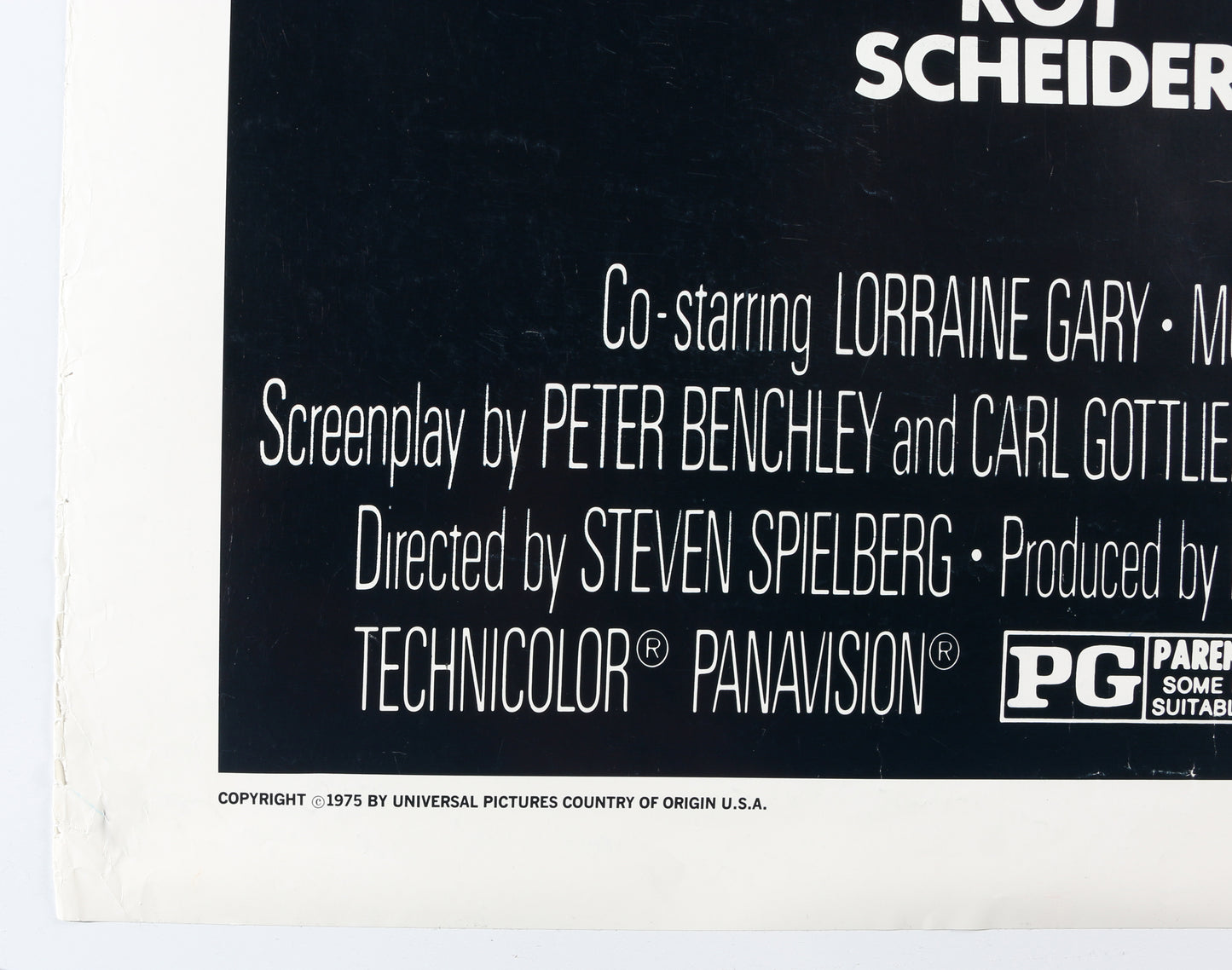 
                  
                    Jaws (K9) 27x40 Poster Cast Signed by Steven Spielberg, Roy Scheider, Richard Dreyfuss, Carl Gottlieb, Jeffrey Kramer, Lee Fierro, Roger Kastel, Jonathan Filley, Jay Mello, Stephen Potter, Belle McDonald, Dick Warlock, Michael Haydn, Carol Fligor, & More
                  
                