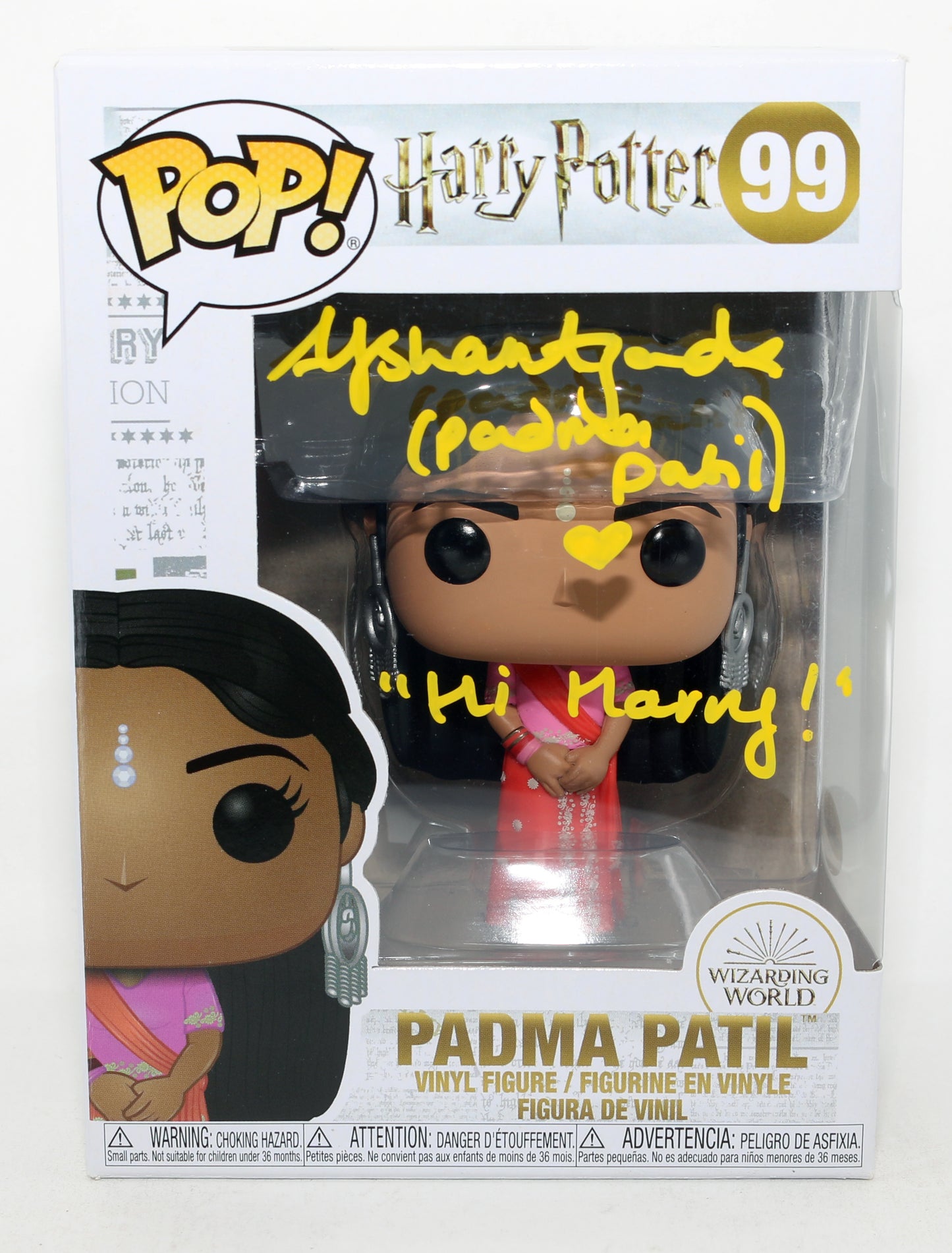 
                  
                    Afshan Azad as Padma Patil in Harry Potter Signed Funko POP! #99 with Character Name & Quote
                  
                