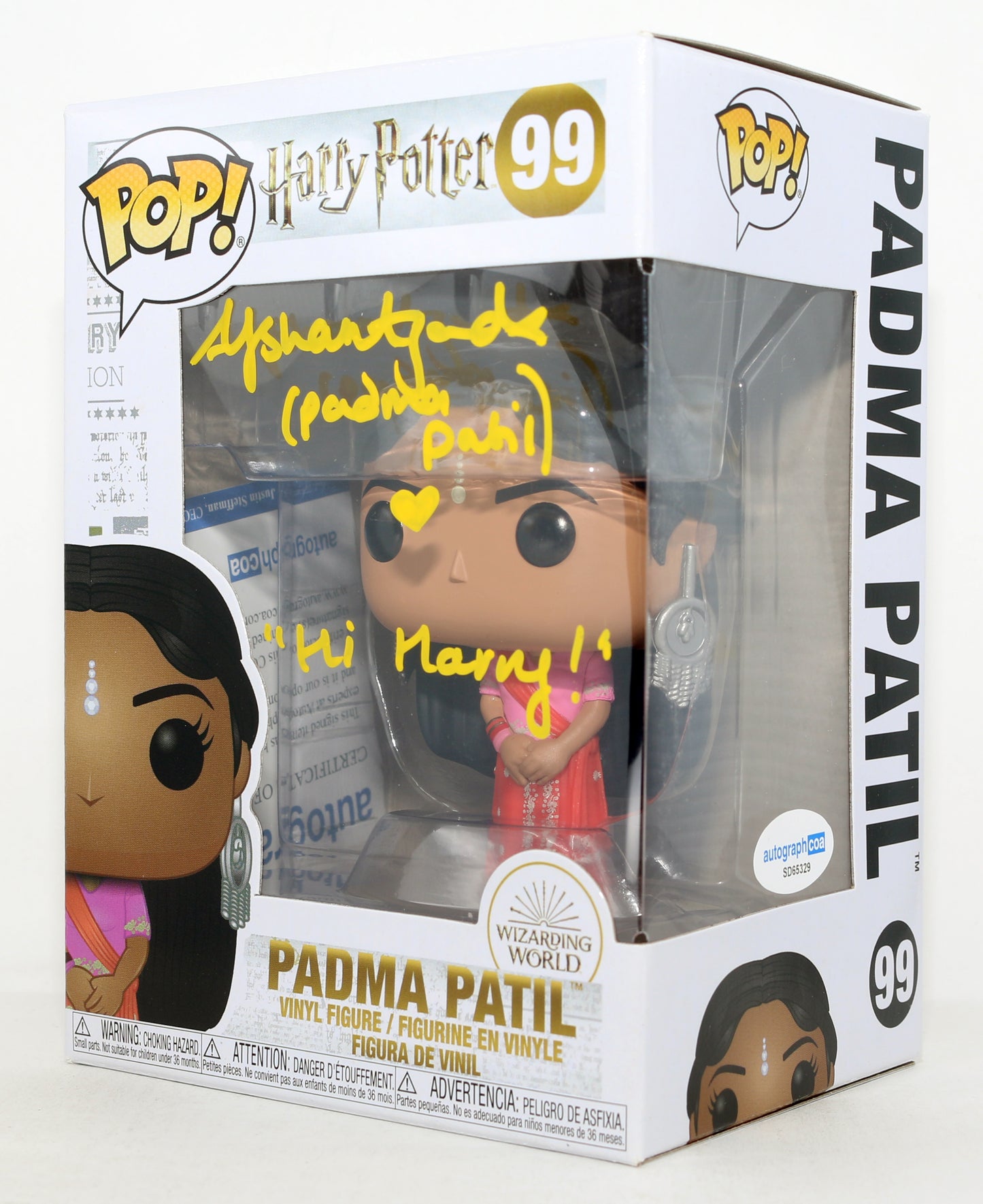 
                  
                    Afshan Azad as Padma Patil in Harry Potter Signed Funko POP! #99 with Character Name & Quote
                  
                