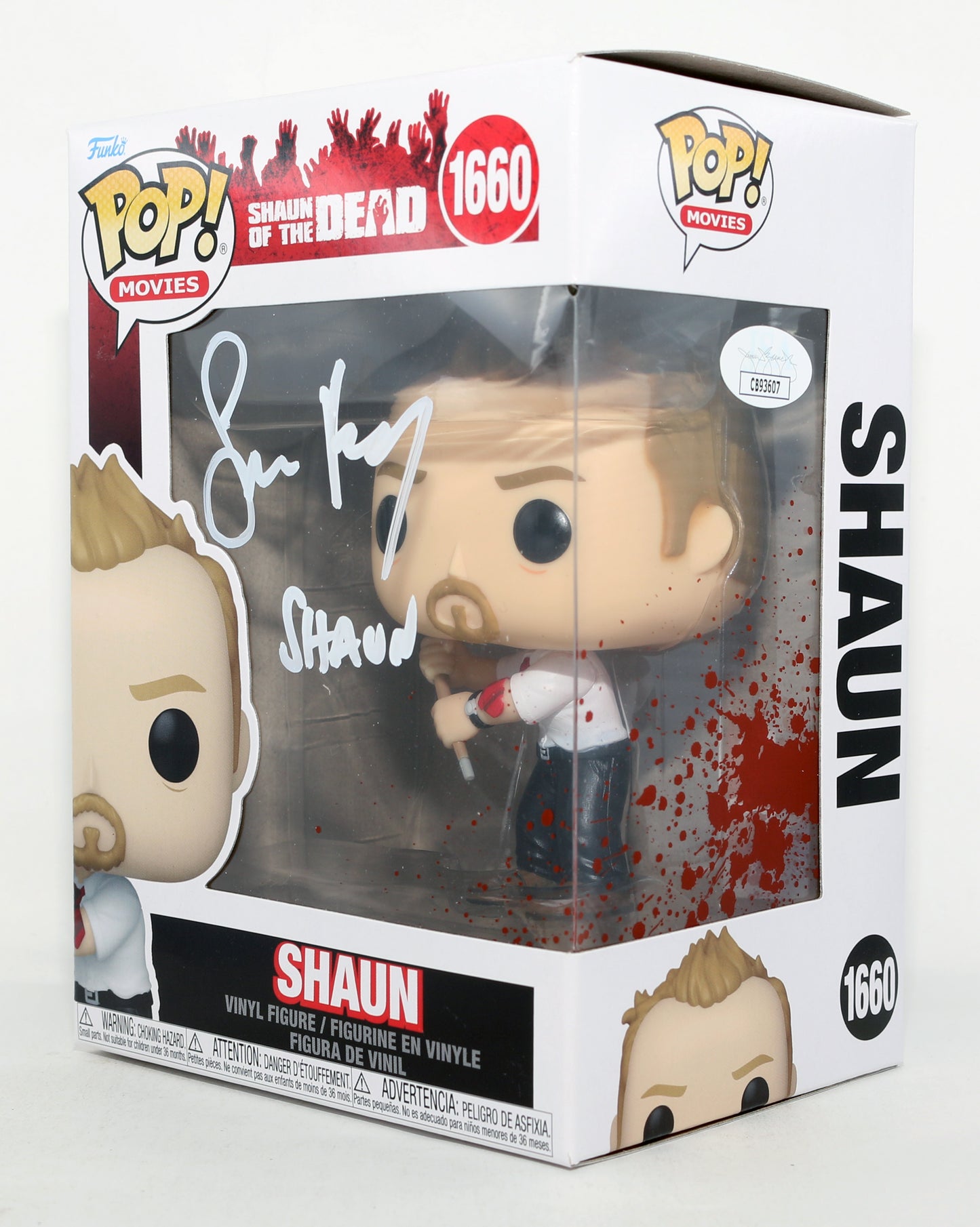
                  
                    Simon Pegg as Shaun in Shaun of the Dead (JSA) Signed Funko POP! #1660 with Character Name
                  
                