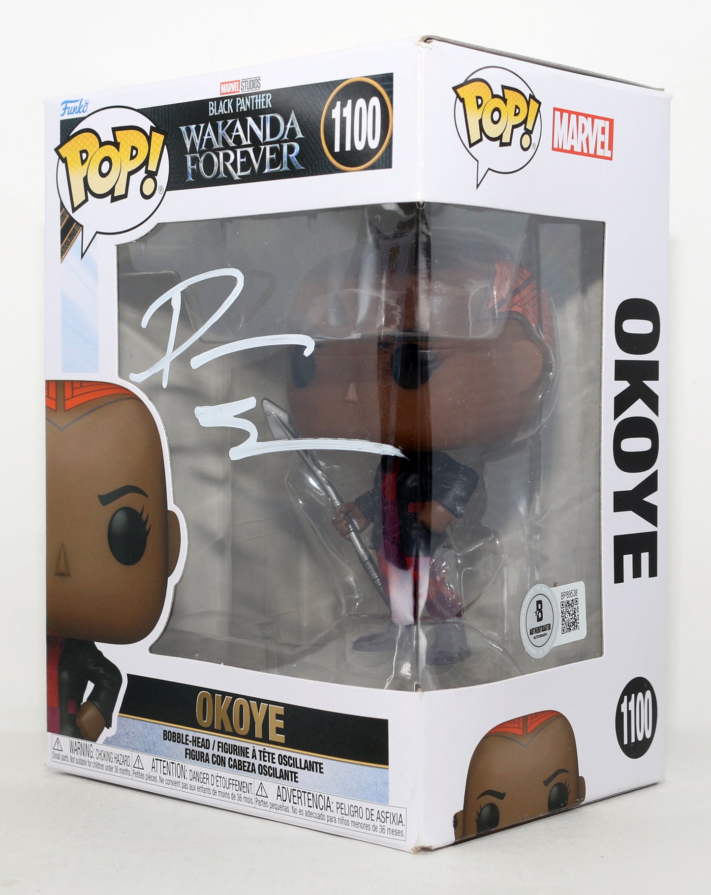 
                  
                    Danai Gurira as Okoye in Black Panther: Wakanda Forever (Beckett) Signed Funko POP! #1100
                  
                