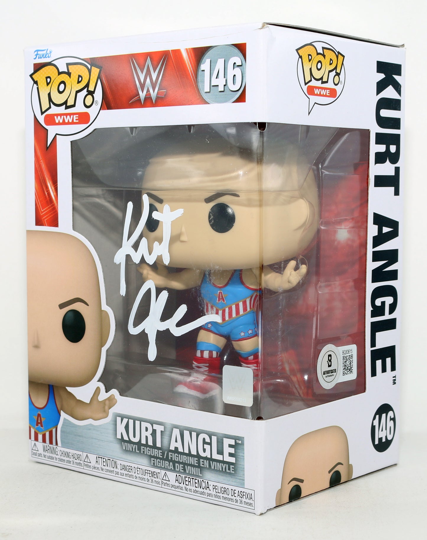 
                  
                    Kurt Angle WWE Wrestler (Beckett) Signed Funko POP! #146
                  
                