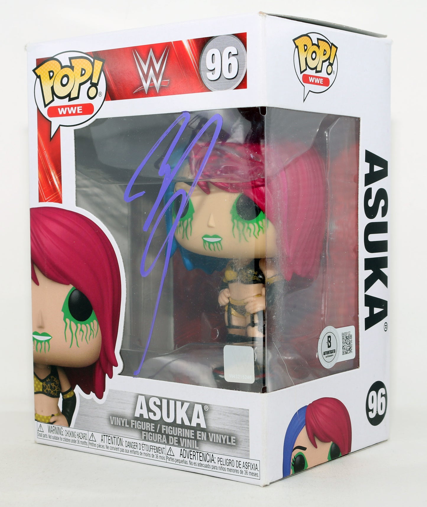 
                  
                    Asuka WWE Wrestler (Beckett) Signed Funko POP! #96
                  
                