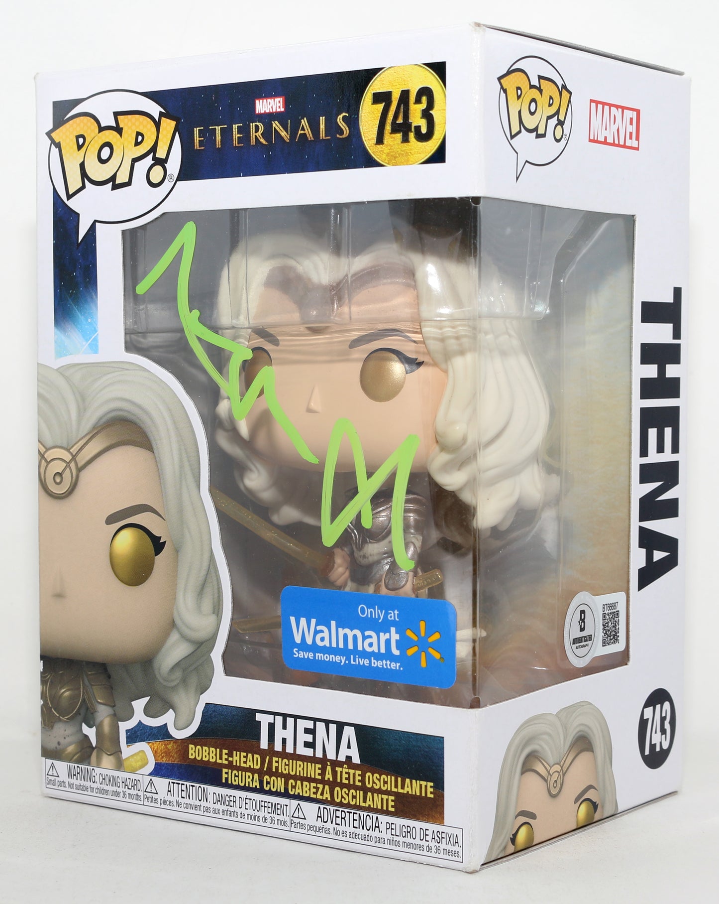 
                  
                    Angelina Jolie as Thena in The Eternals Walmart Exclusive (Beckett) Signed Funko POP! #743
                  
                