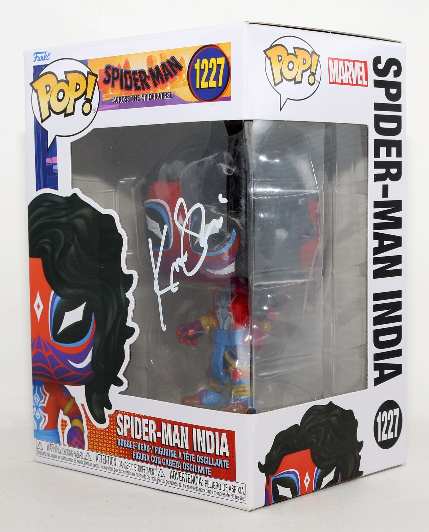 
                  
                    Karan Soni as Spider-Man India in Spider-Man: Across the Spider-Verse Signed Funko POP! #1227
                  
                