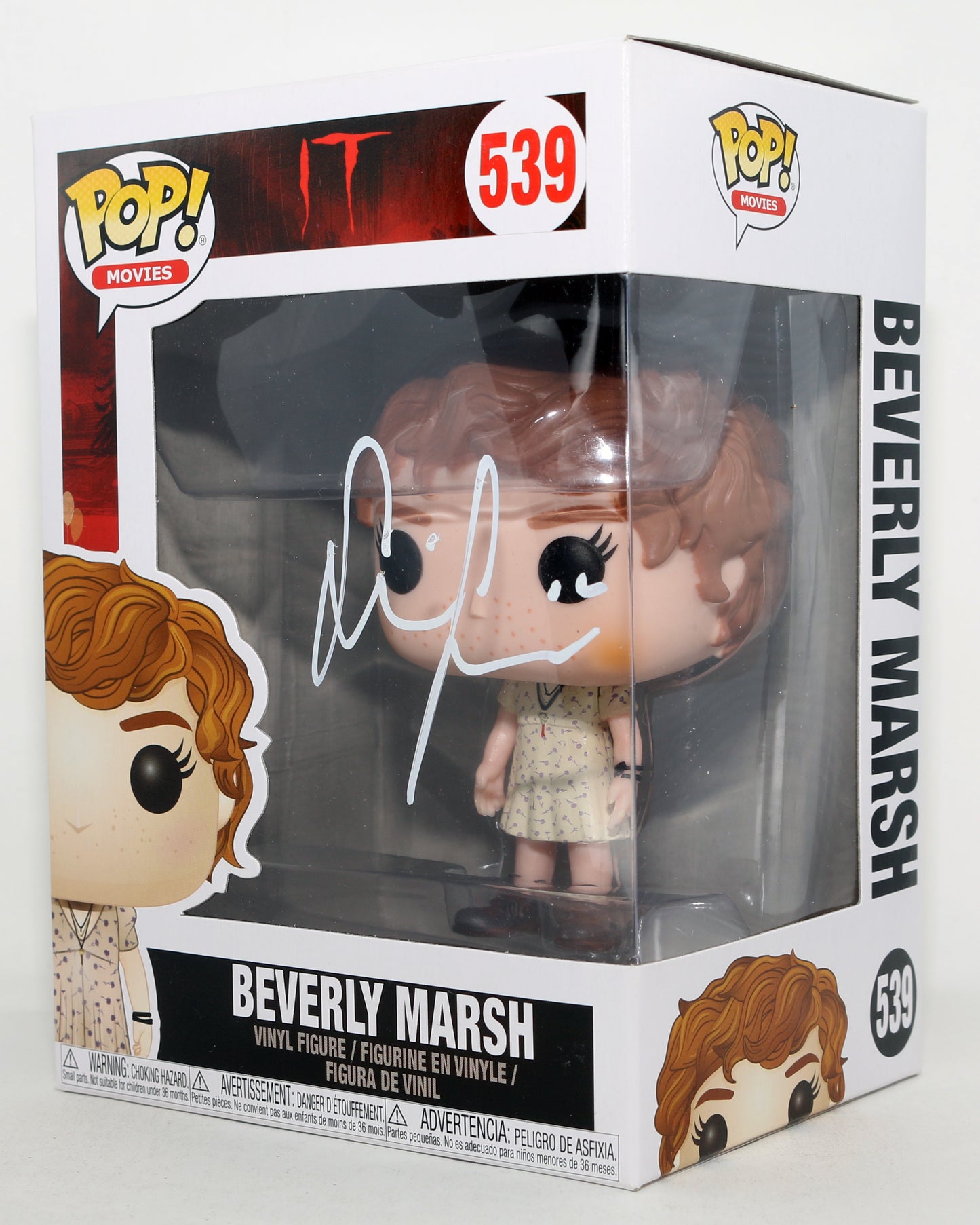 
                  
                    Sophia Lillis as Beverly Marsh in Stephen King's IT Signed Funko POP! #539
                  
                