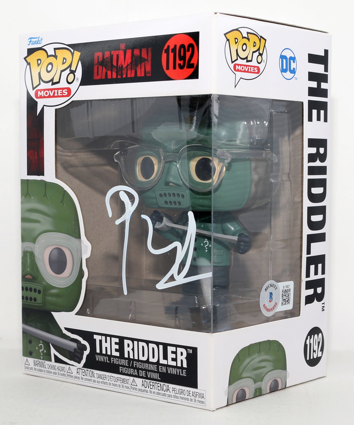 
                  
                    Paul Dano as The Riddler in The Batman (Beckett) Signed Funko POP! #1192
                  
                