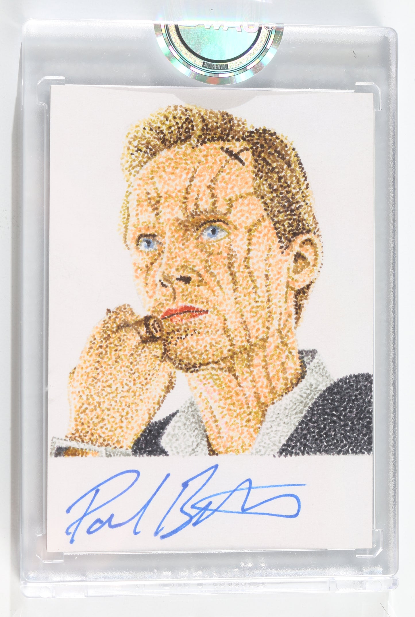 
                  
                    Paul Bettany as Dryden Vos in Solo: A Star Wars Story (Encapsulated) Signed SWAU Artist Series Trading Card by Logan Monette
                  
                