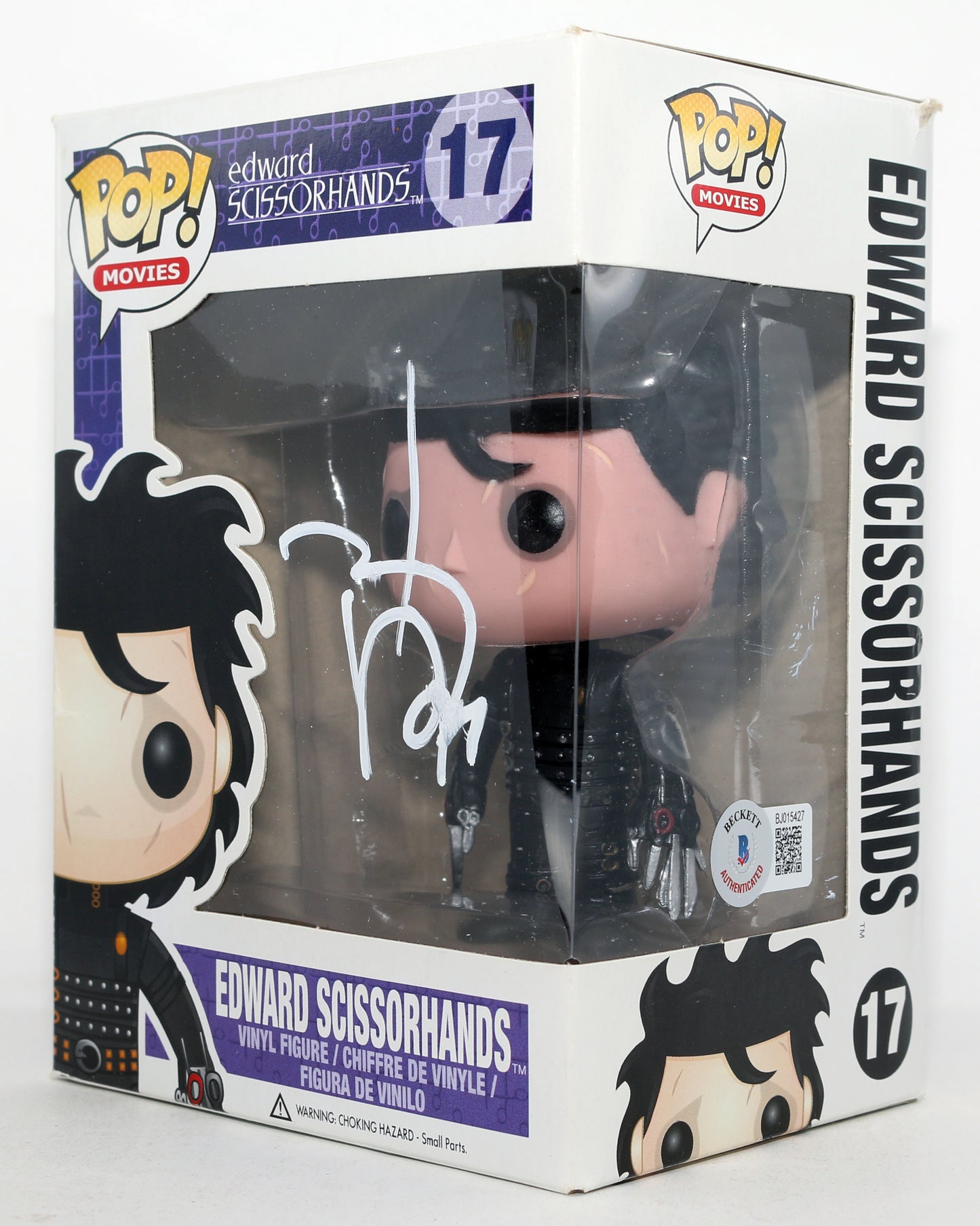 
                  
                    Johnny Depp as Edward Scissorhands in Tim Burton's Edward Scissorhands (Beckett) Signed Funko POP! #17
                  
                