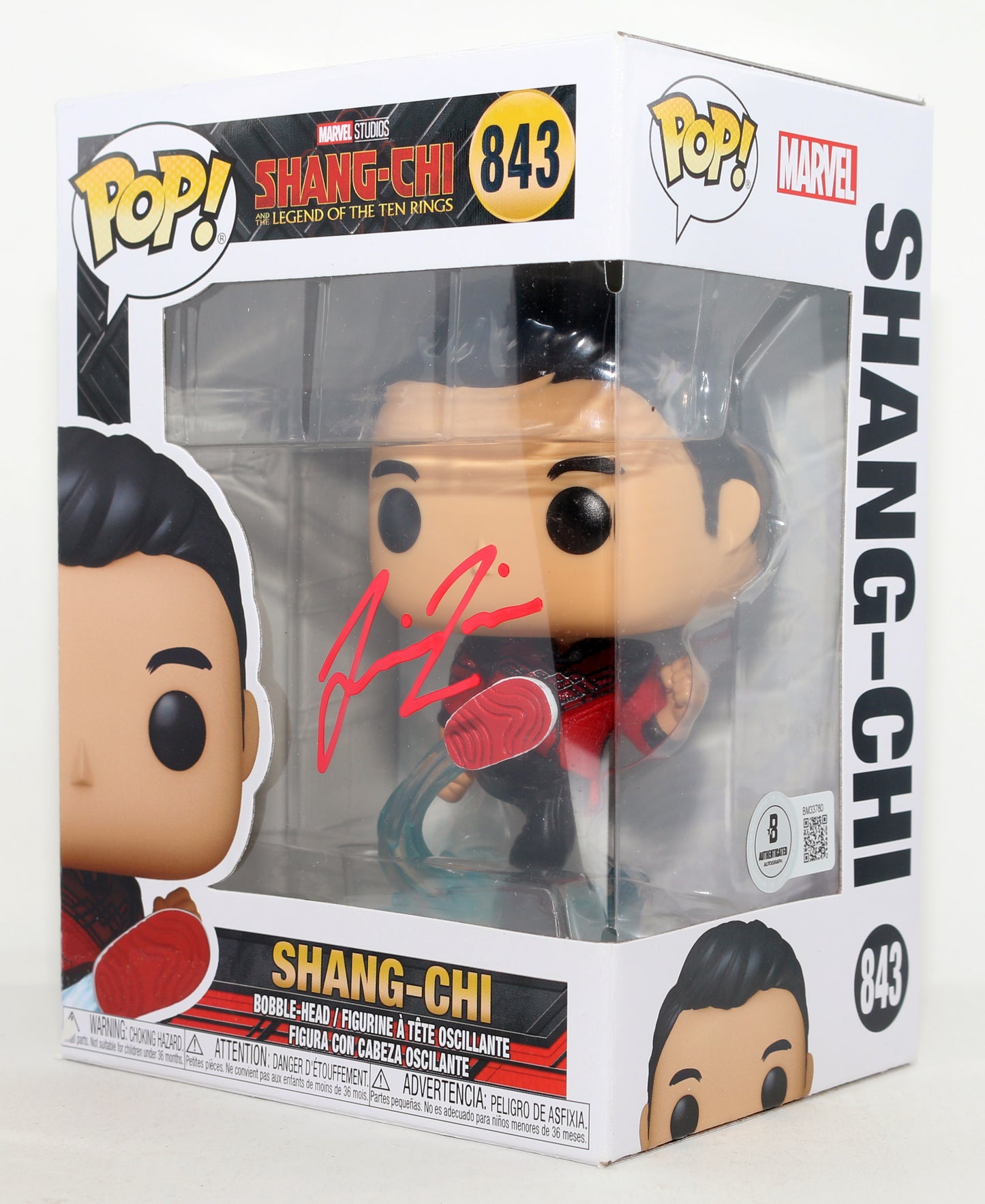 
                  
                    Simu Liu as Shang-Chi in Shang-Chi & the Legend of the Ten Rings (Beckett) Signed Funko POP! #843
                  
                