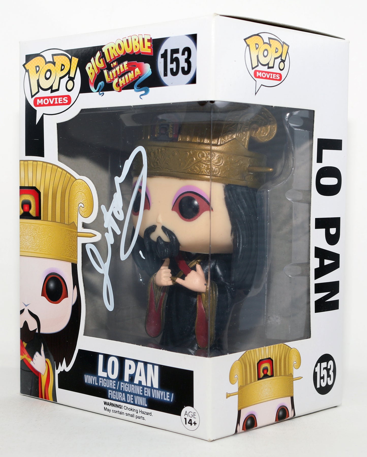 
                  
                    James Hong as David Lo Pan in John Carpenter's Big Trouble in Little China Signed Funko POP! #153
                  
                