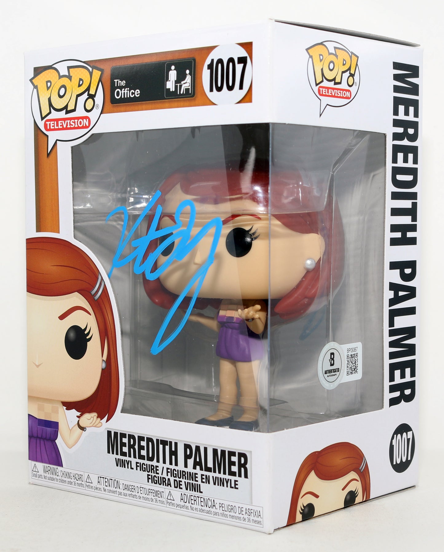 
                  
                    Kate Flannery as Meredith Palmer in The Office (Beckett) Signed Funko POP! #1007
                  
                