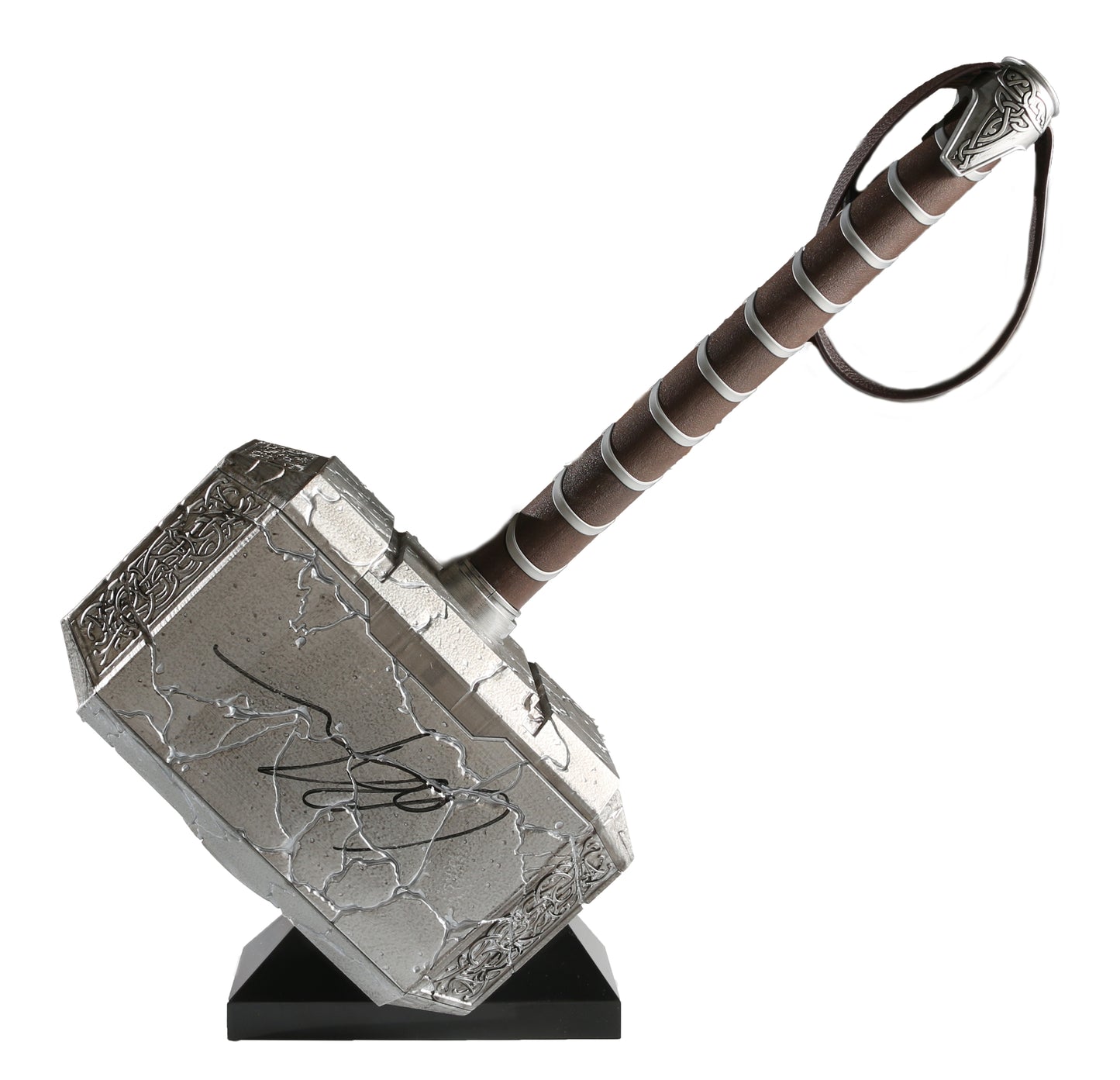 
                  
                    Marvel Legends Mighty Thor Mjolnir Prop Replica Hasbro Legends Series Electronic Cracked Hammer from Thor: Love & Thunder Signed by Chris Hemsworth
                  
                