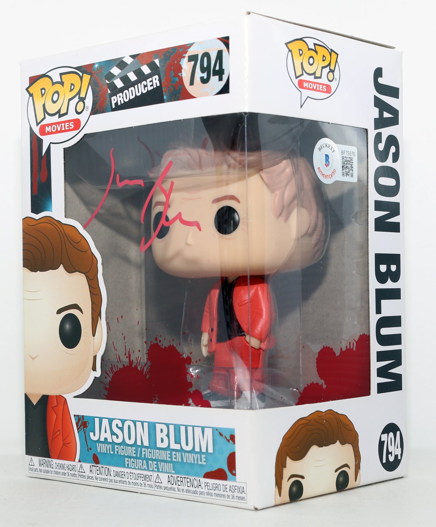 
                  
                    Jason Blum Blumhouse Producer of Paranormal Activity, Insidious, The Purge, Halloween, Sinister, Whiplash, Split, & Get Out (Beckett) Signed Funko POP! #794
                  
                