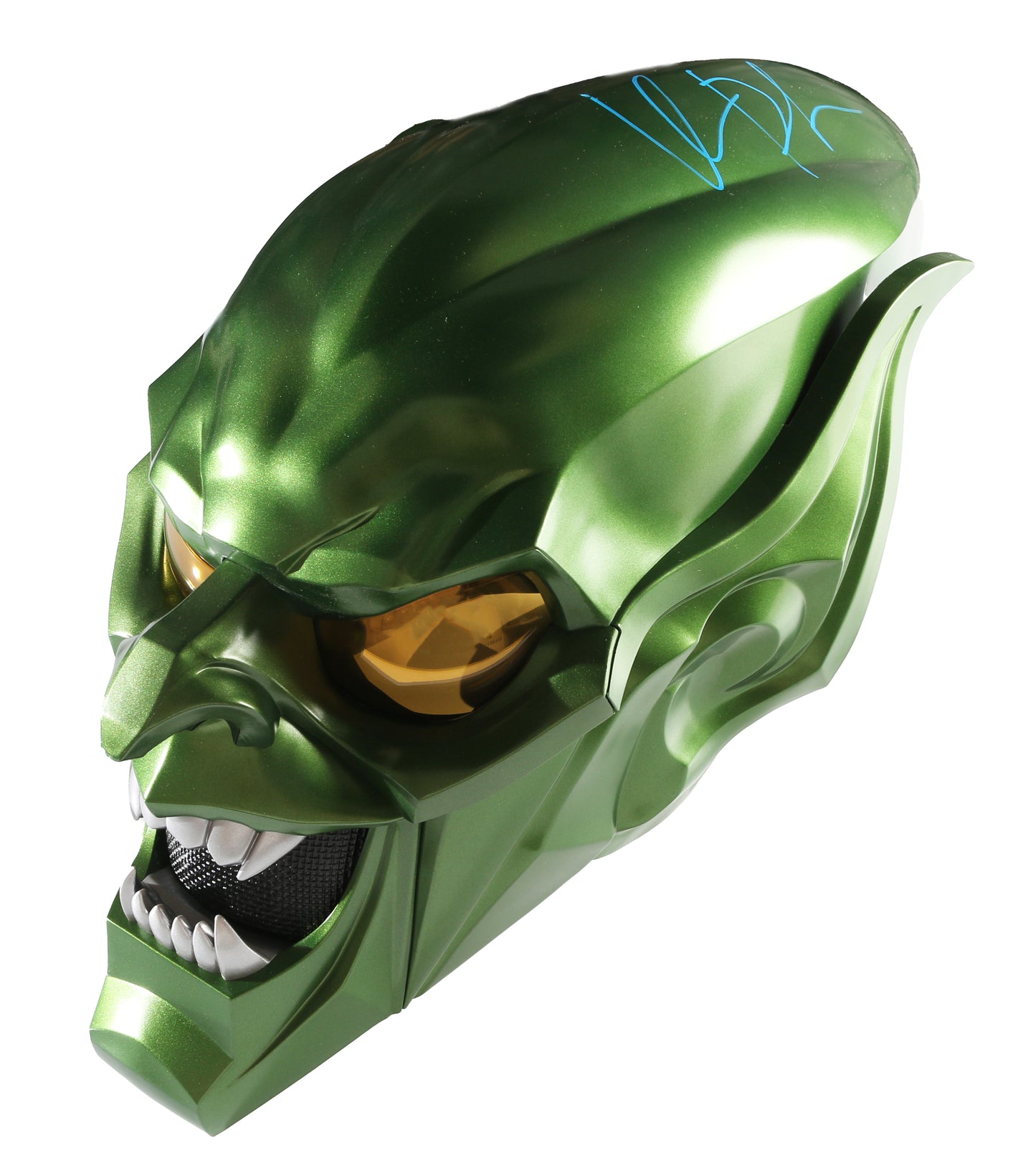 
                  
                    Green Goblin from Spider-Man: No Way Home Prop Replica Hasbro Legends Series Electronic Helmet Mask (JSA) Signed by Willem Dafoe
                  
                