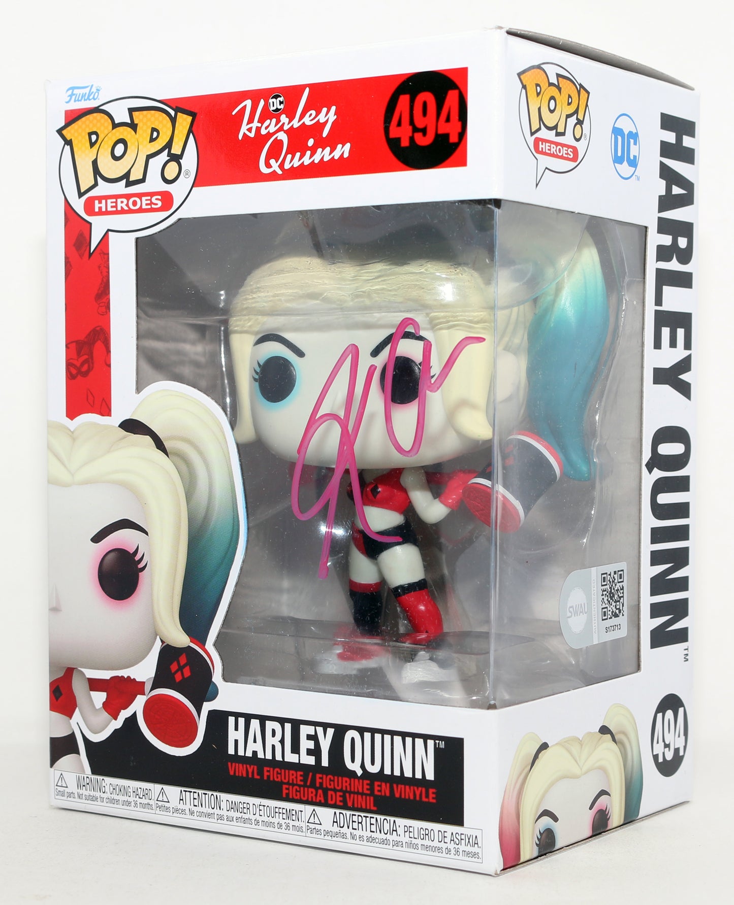 
                  
                    Kaley Cuoco as Harley Quinn in DC's Harley Quinn (SWAU) Signed Funko POP! #494
                  
                