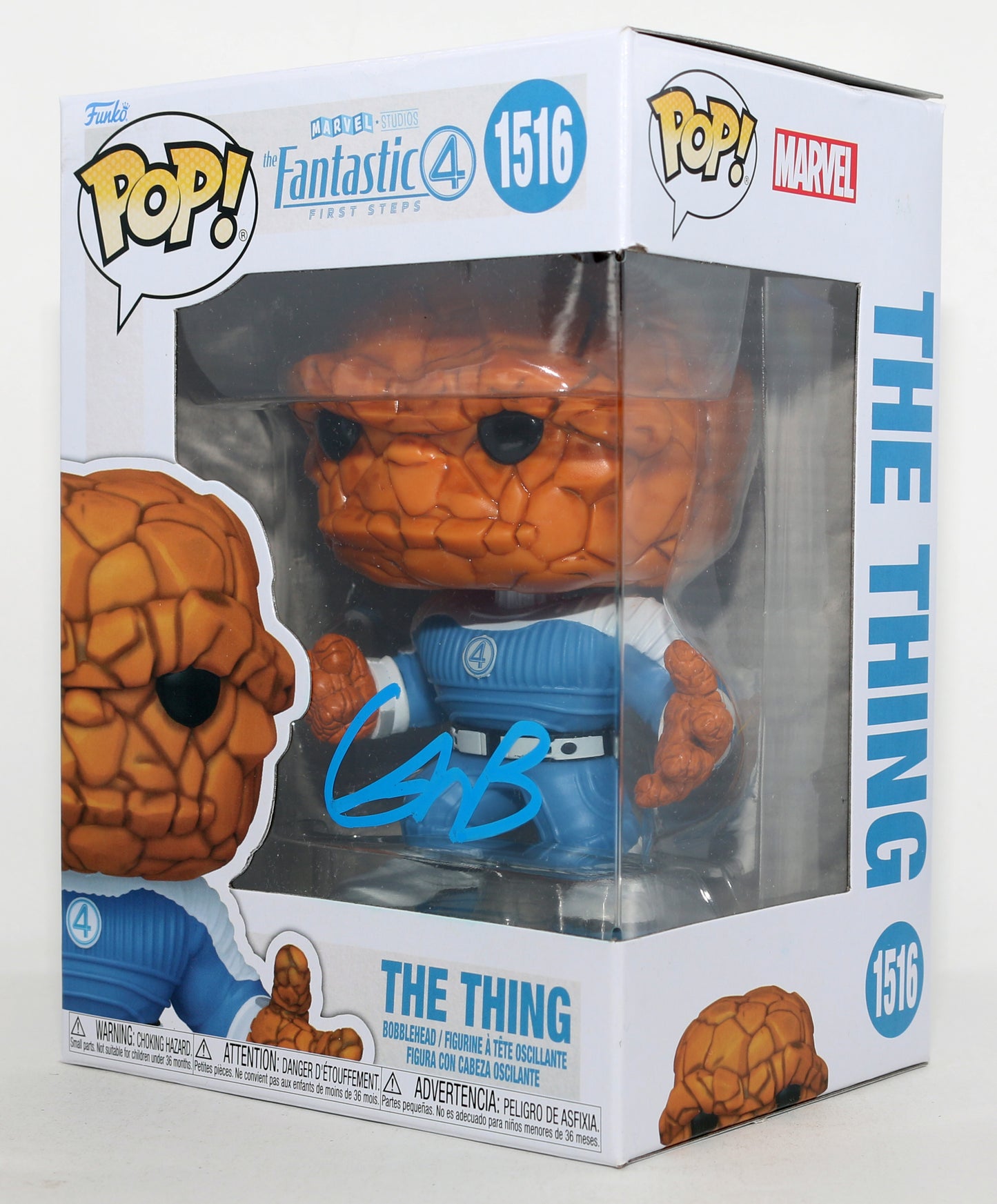 
                  
                    Ebon Moss-Bachrach as Ben Grimm / The Thing in Fantastic Four: First Steps Signed Funko POP! #1516
                  
                